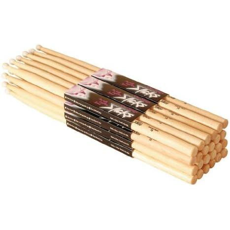 Maple Drum Sticks (5B, Wood Tip, 12pr)