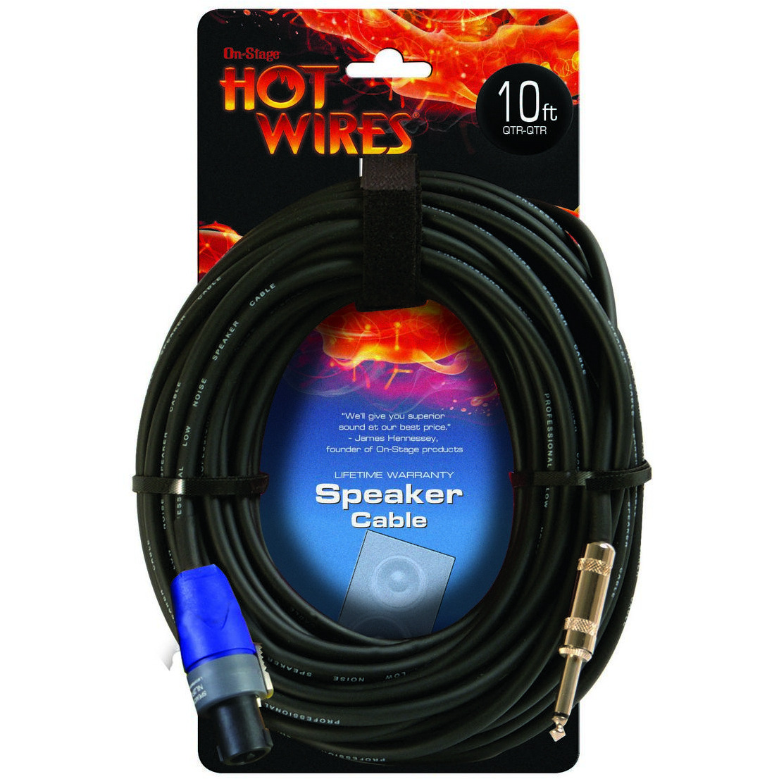 SpeakonCable with NeutrikConnectors (10', NL2-QTR)