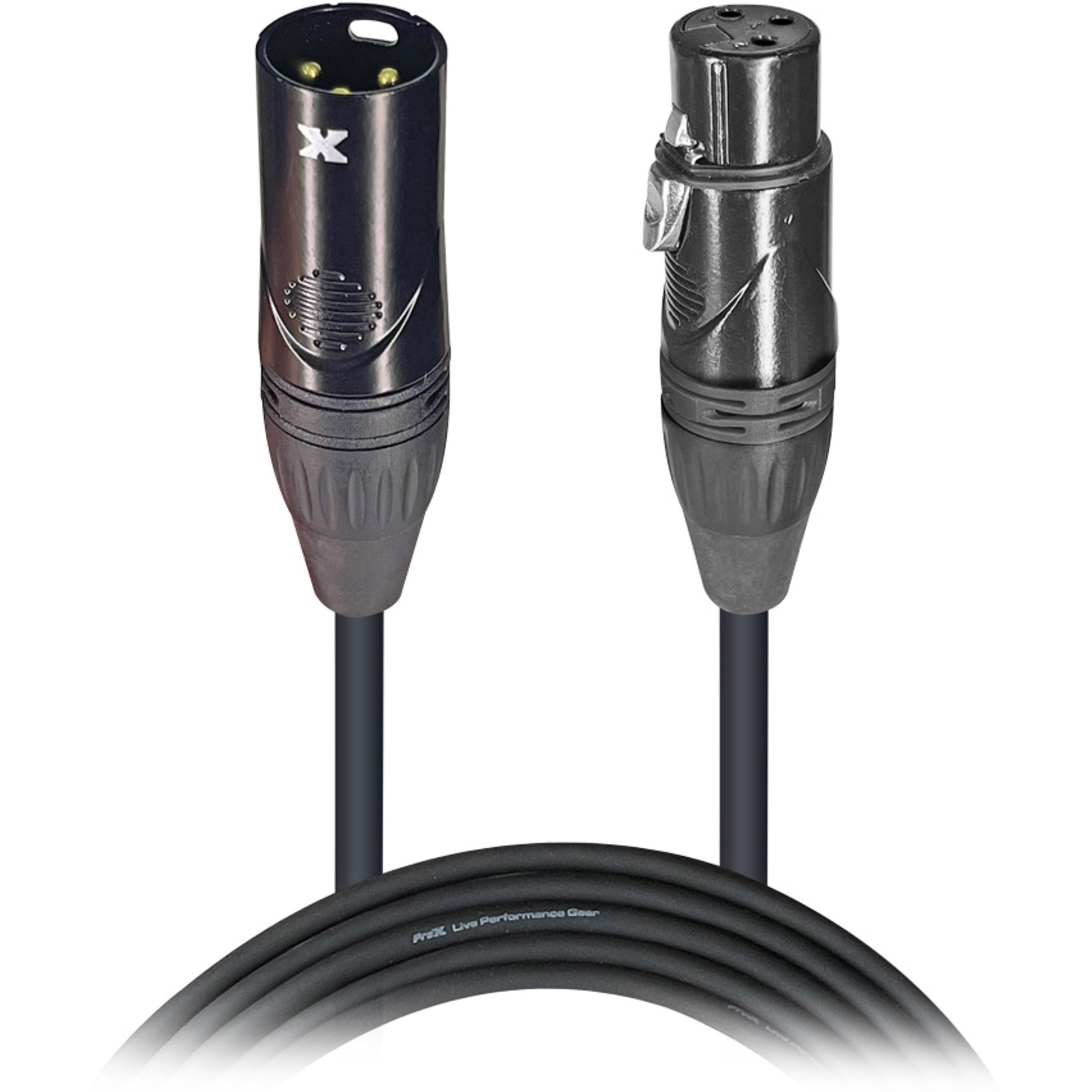ProX XC-DMX05 5 Ft. DMX Male 3-Pin to DMX Female 3-Pin High Performance Cable