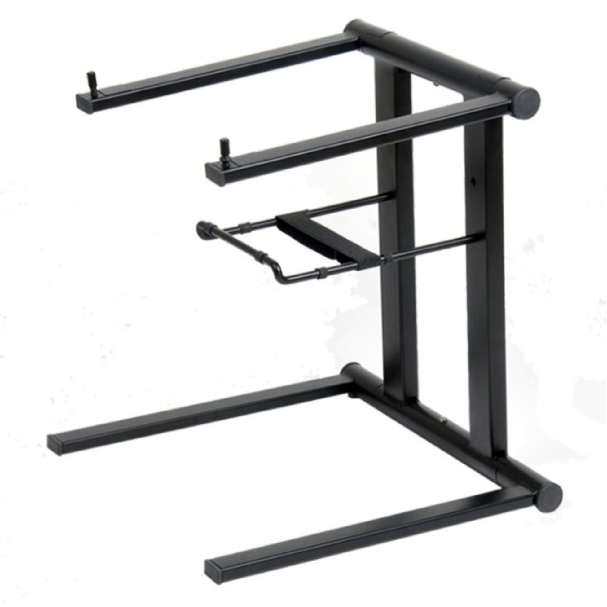 ProX T-LPS600B Foldable and Portable DJ Laptop Stand W/Adjustable Shelf BLACK