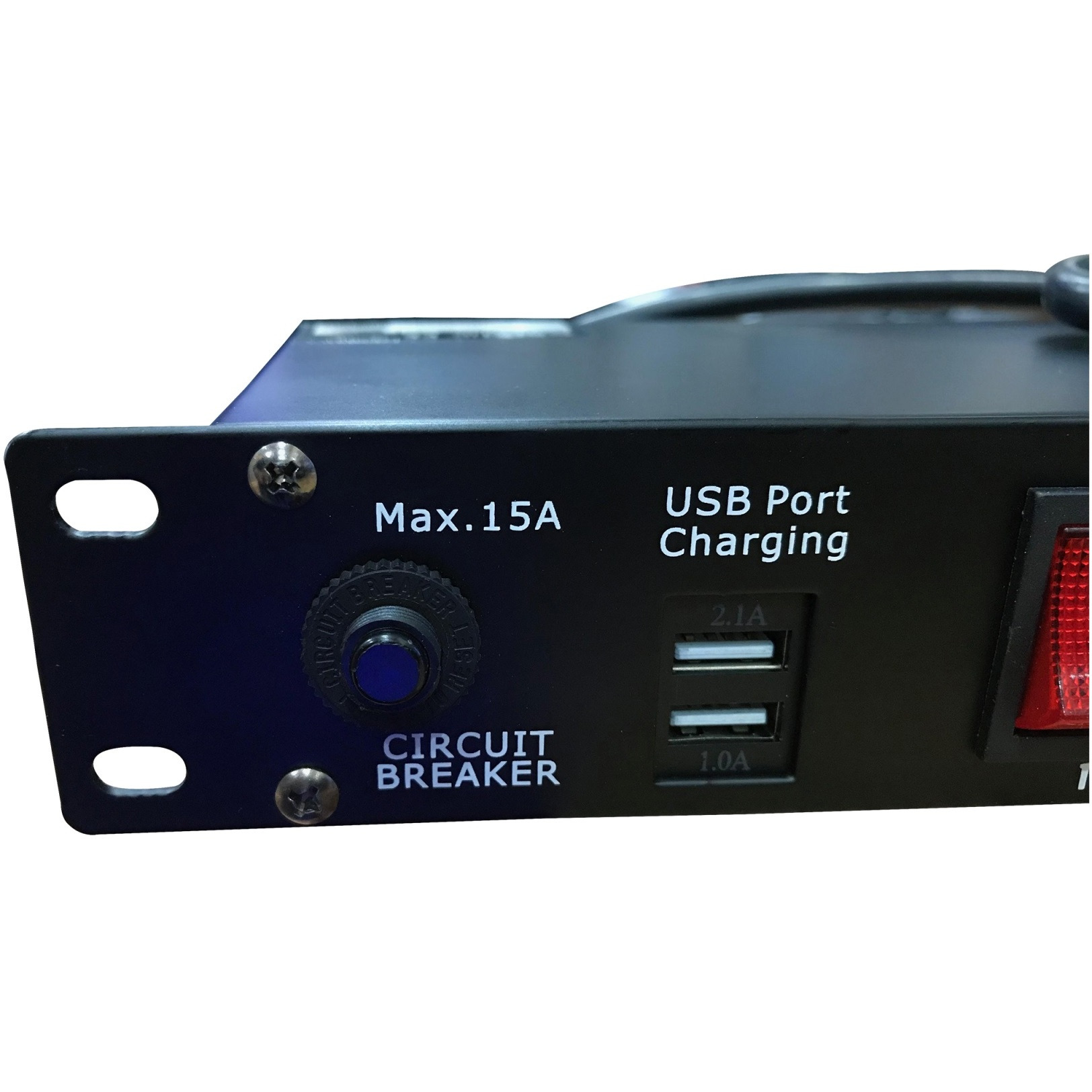 ProX X-PC10USB 10 Plug Rack Mount Power Distribution Switch With 2 USB Charging Ports
