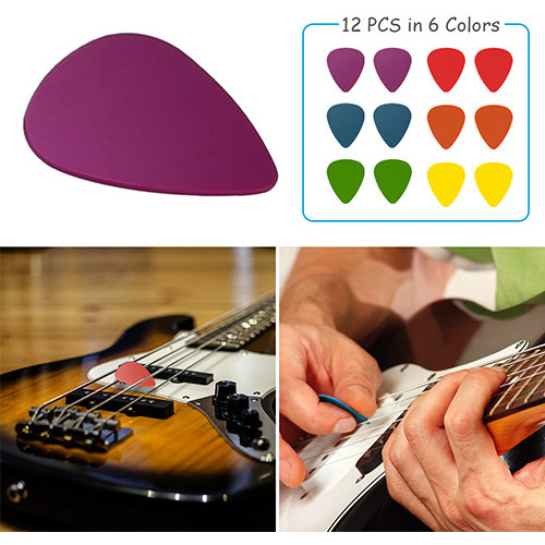 Standard Acoustic Electric Plectrums Guitar Picks 12-Pack
