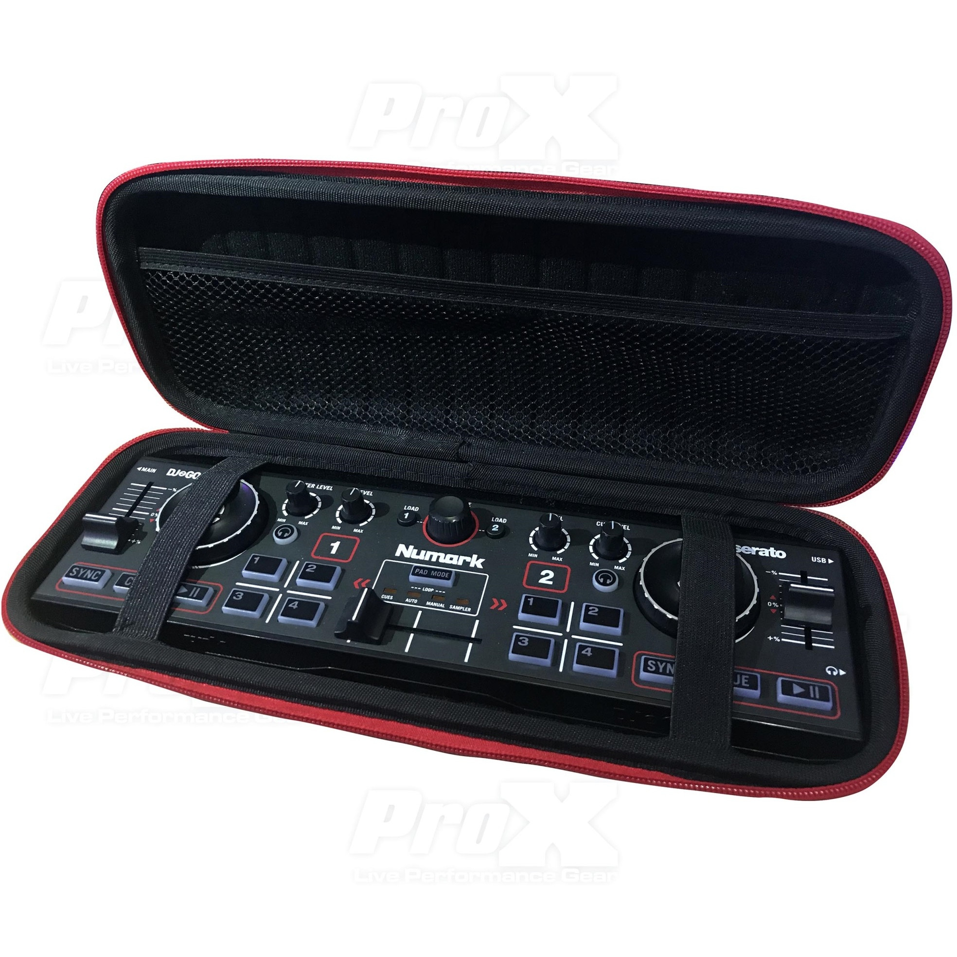 ProX XB-DJ2GO2 Nano DJ Controller ZeroG EVA Ultra-Lightweight Molded Hard-Shell Case fits Numark DJ2GO2