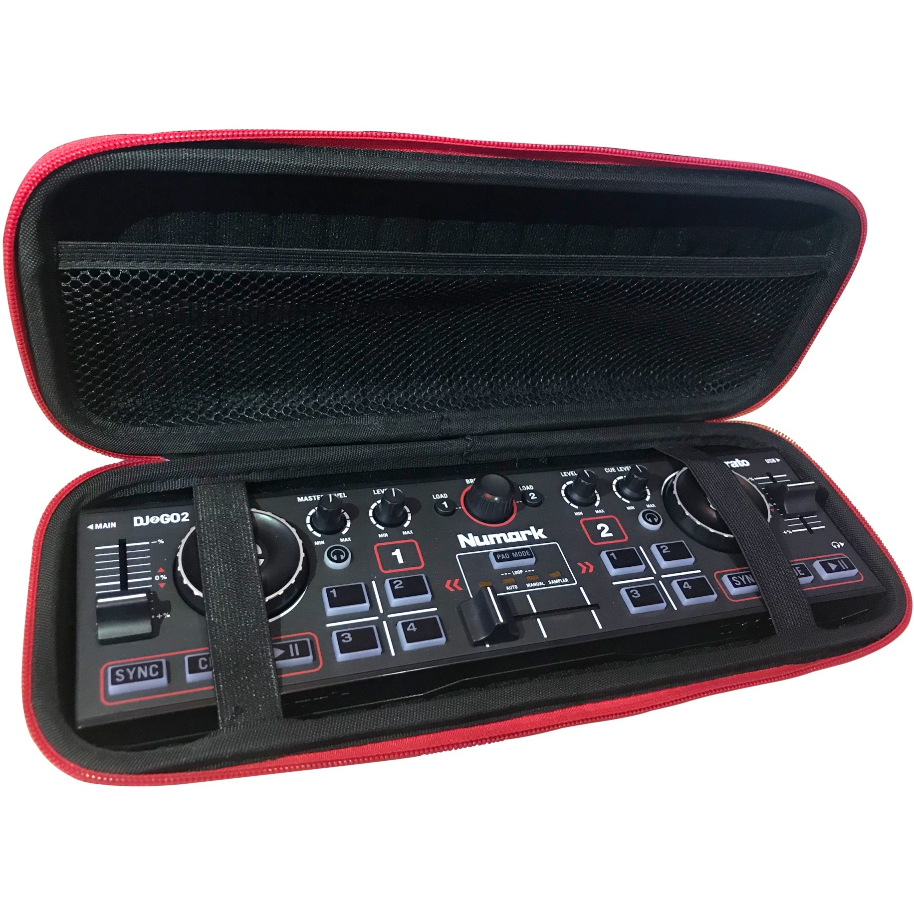 ProX XB-DJ2GO2 Nano DJ Controller ZeroG EVA Ultra-Lightweight Molded Hard-Shell Case fits Numark DJ2GO2