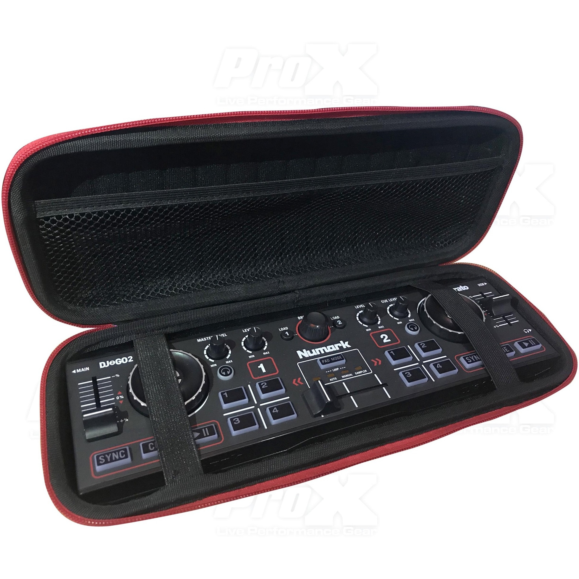 ProX XB-DJ2GO2 Nano DJ Controller ZeroG EVA Ultra-Lightweight Molded Hard-Shell Case fits Numark DJ2GO2