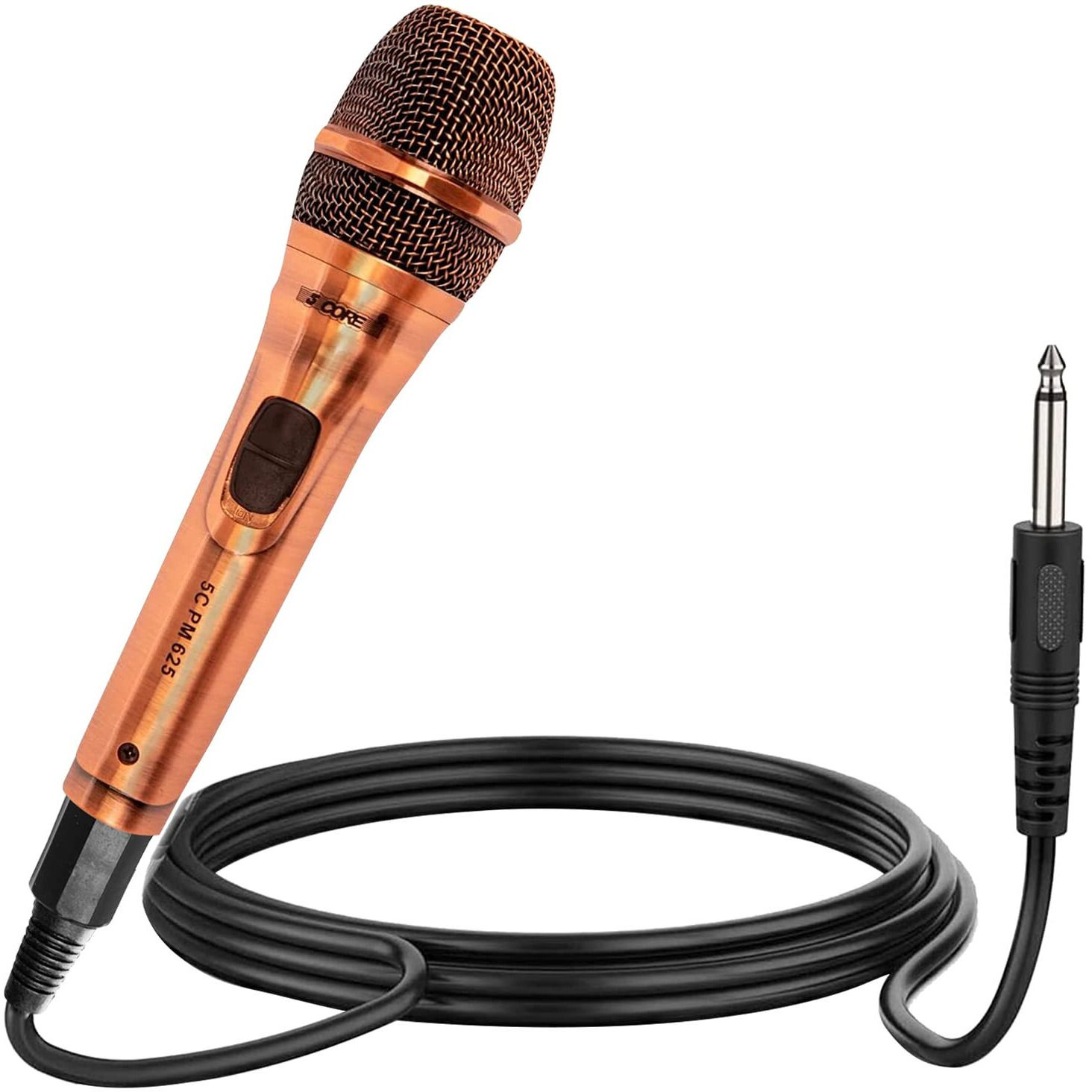 5Core 2 Pieces Dynamic Microphone XLR Audio Cardioid Mic Vocal Karaoke Singing PM-66K 1 Pair