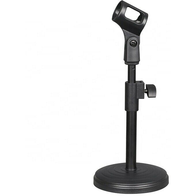 Desktop Microphone Stand Table Desk Mic Holder Stands clip Holder Mount clamp Round Base Podcast Recording 5core MS RBS BOOM Ratings Best Deal(D0102HXSE32)