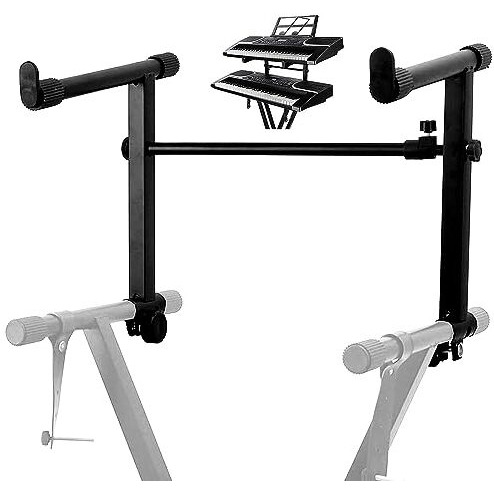 Keyboard Stand Extension Adapter X-Style Keyboard Stand With 2 tier 5core KS 2T(D0102HXU7g8)