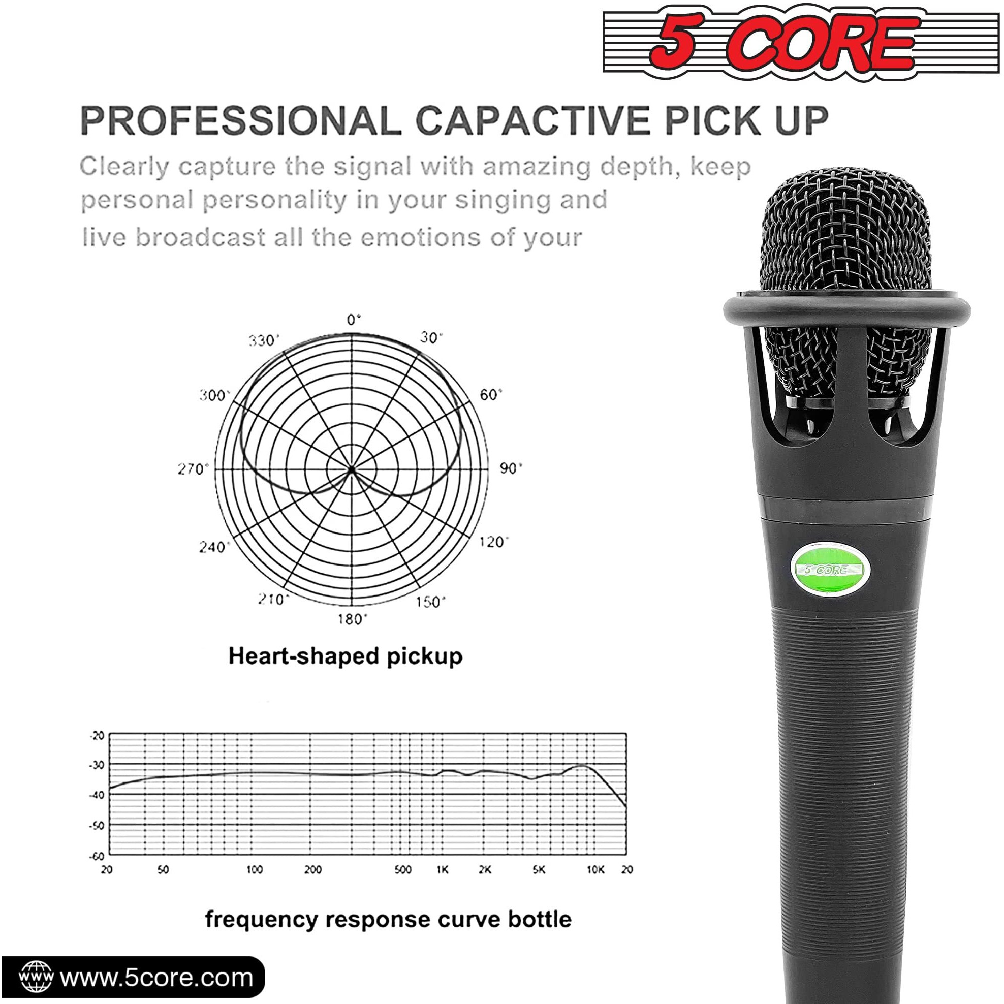 Professional Microphone Audio Dynamic Cardiod Karaoke Singing Wired Mic Music Recording Karaoke Microphone 5 Core MIC Crown Ratings(D0102HX6B1J.)