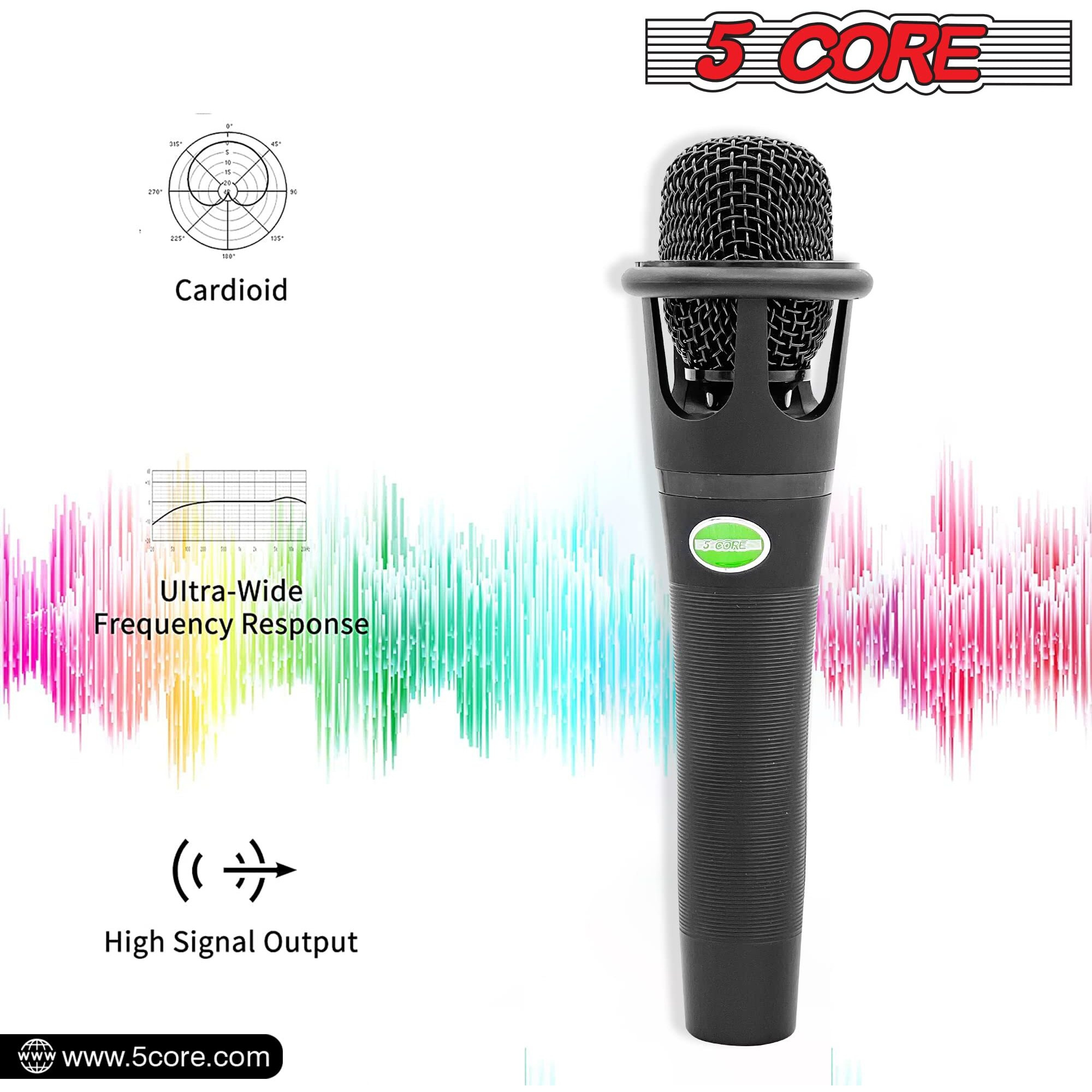 Professional Microphone Audio Dynamic Cardiod Karaoke Singing Wired Mic Music Recording Karaoke Microphone 5 Core MIC Crown Ratings(D0102HX6B1J.)