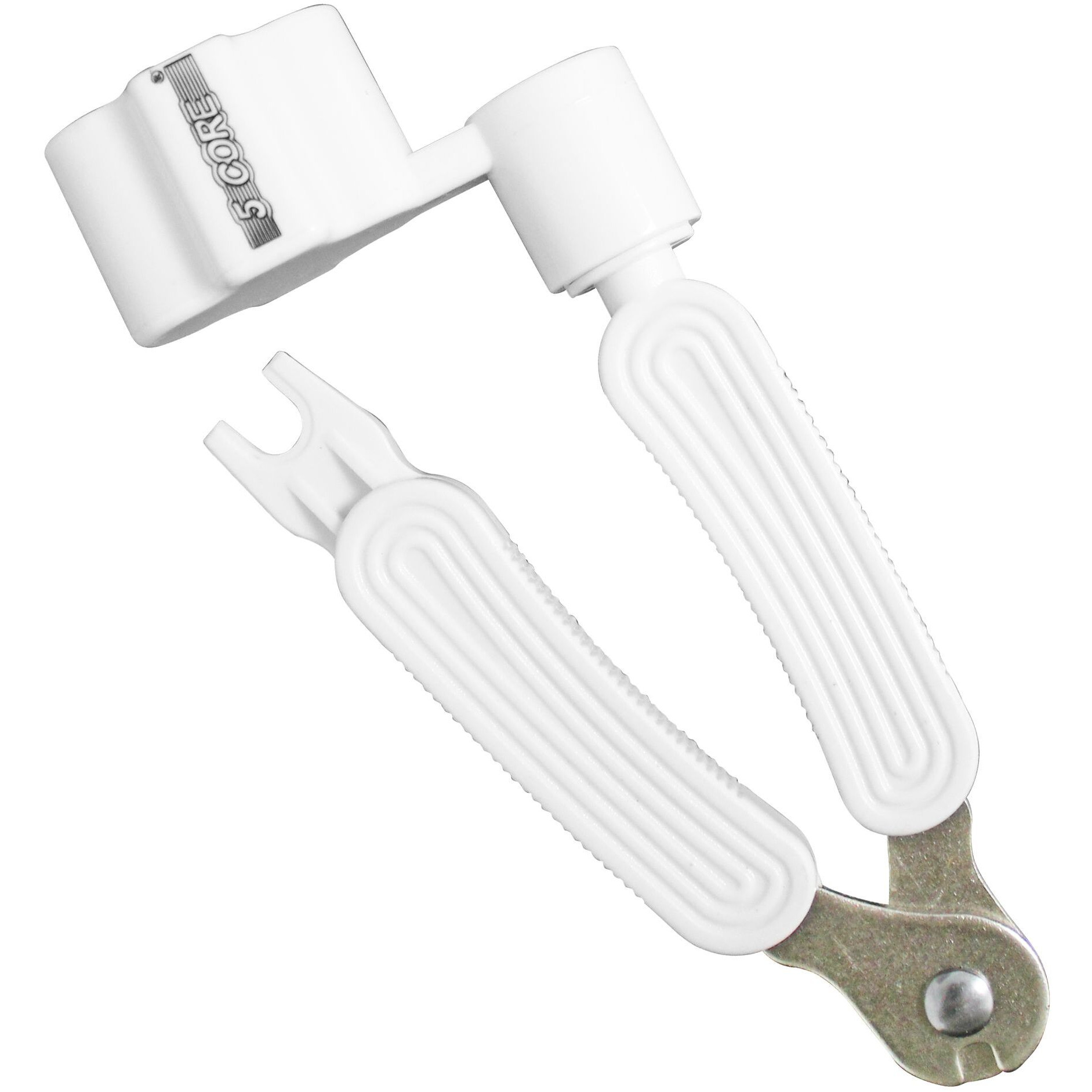 5 Core Guitar Winder White| Premium and Multipurpose Guitar String Winder| Includes Guitar String Cutter and Guitar Bridge Pin Puller| Sturdy build & Ergonomic All in One Guitar Tool - GW 1PK WH
