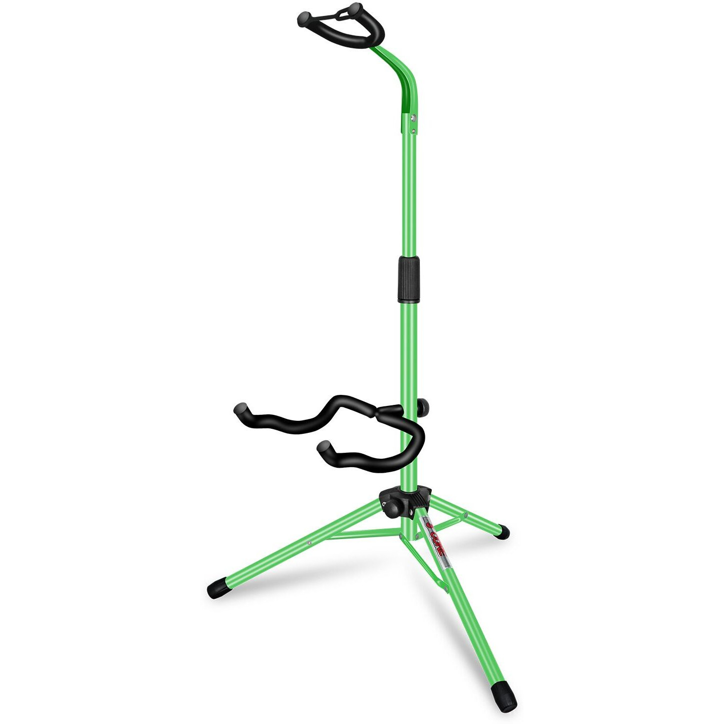 5 CORE Guitar Stand Floor Adjustable Heavy Duty Tripod Acoustic Electric Bass Cello Upright Folding Stands w Neck Holder For On Stage Studio - GSH HD GR