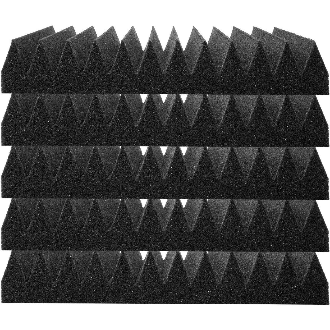VEVOR Acoustic Foam Panels 50 Pack 12 x 12 x 2 in for Studio Wall and Ceiling