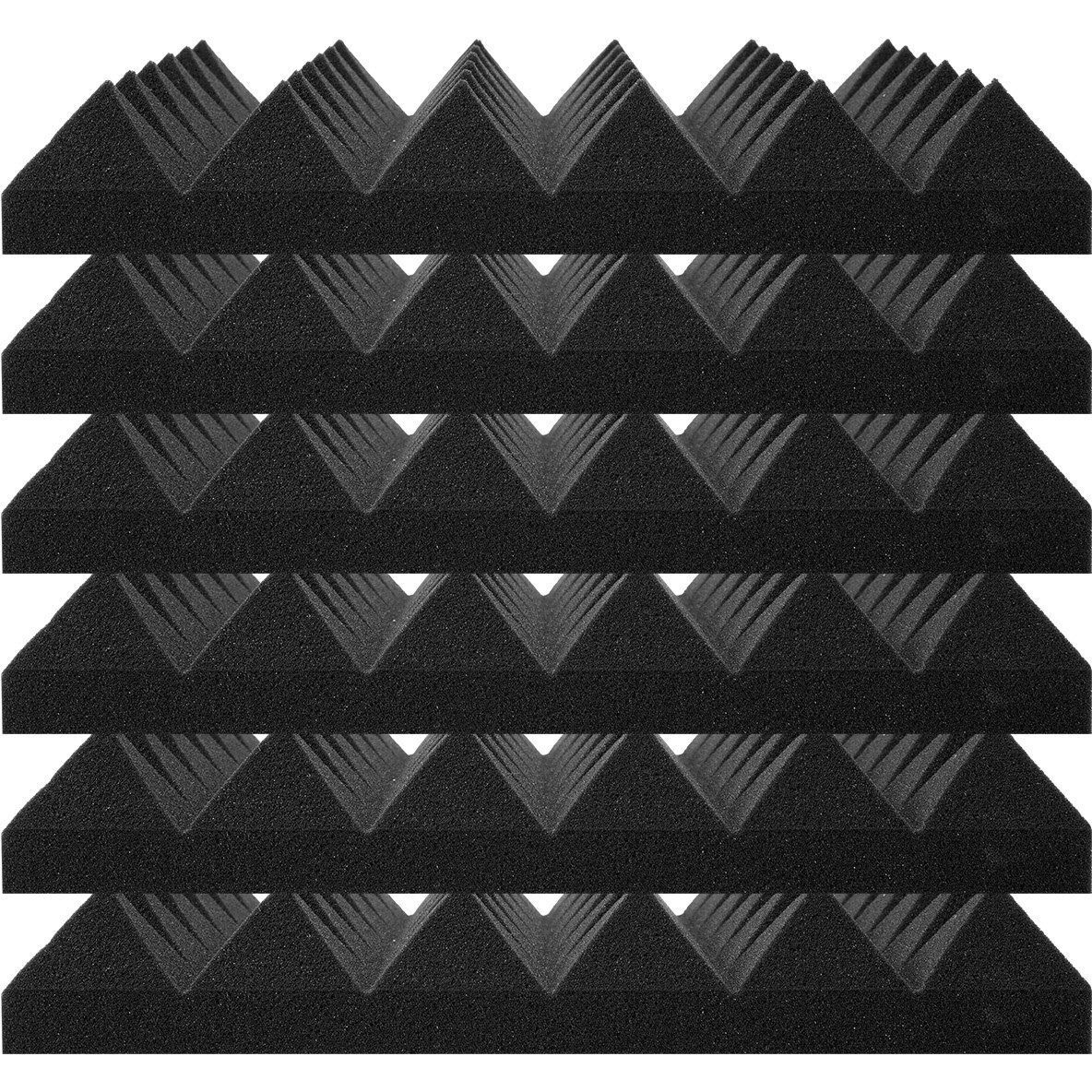 VEVOR Acoustic Foam Panels 24 Pack 12 x 12 x 2 in for Studio Wall and Ceiling