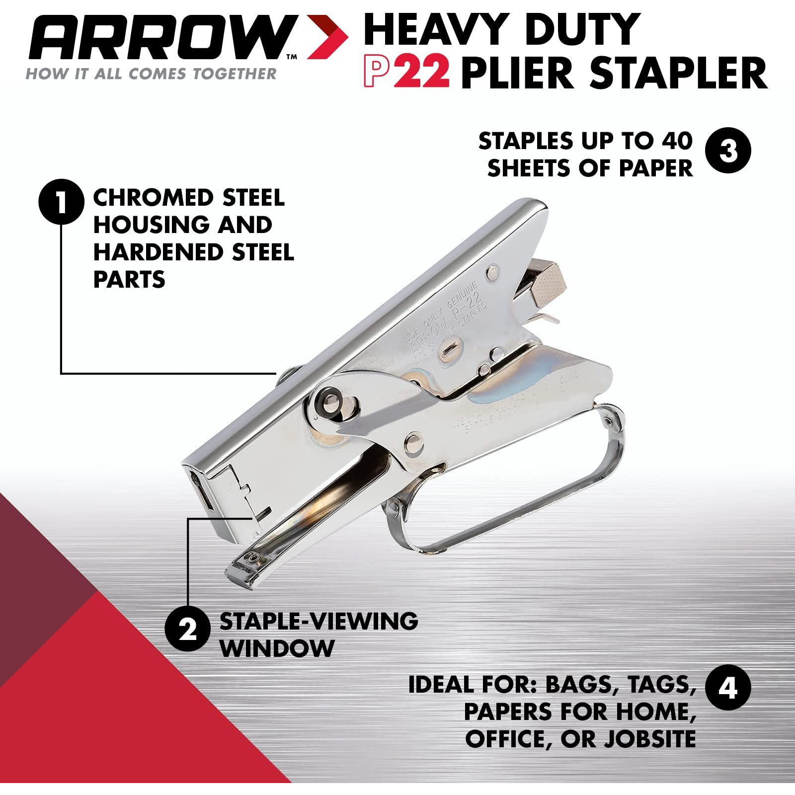 STAPLER ARROW H D PLIER (Pack of 1)