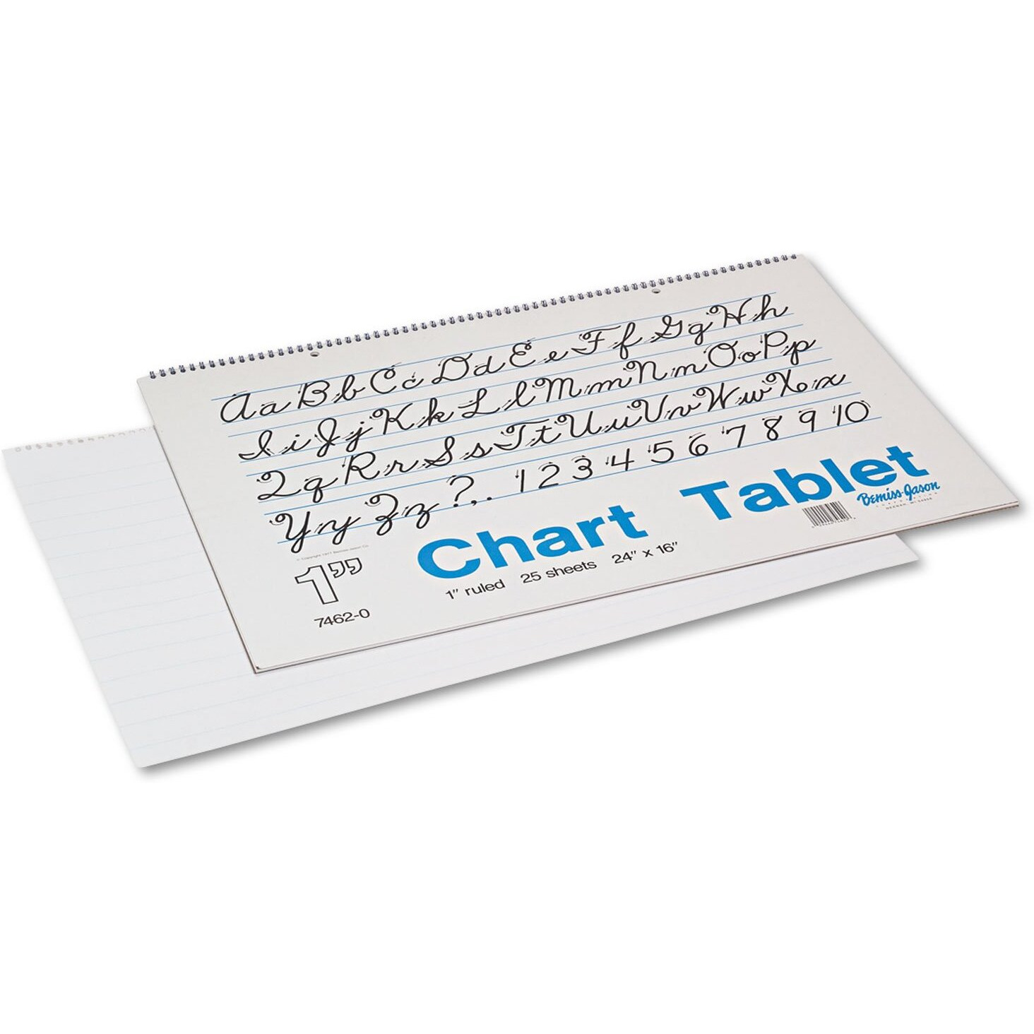 CHART TABLET 24X16 1 RULED 25 CT