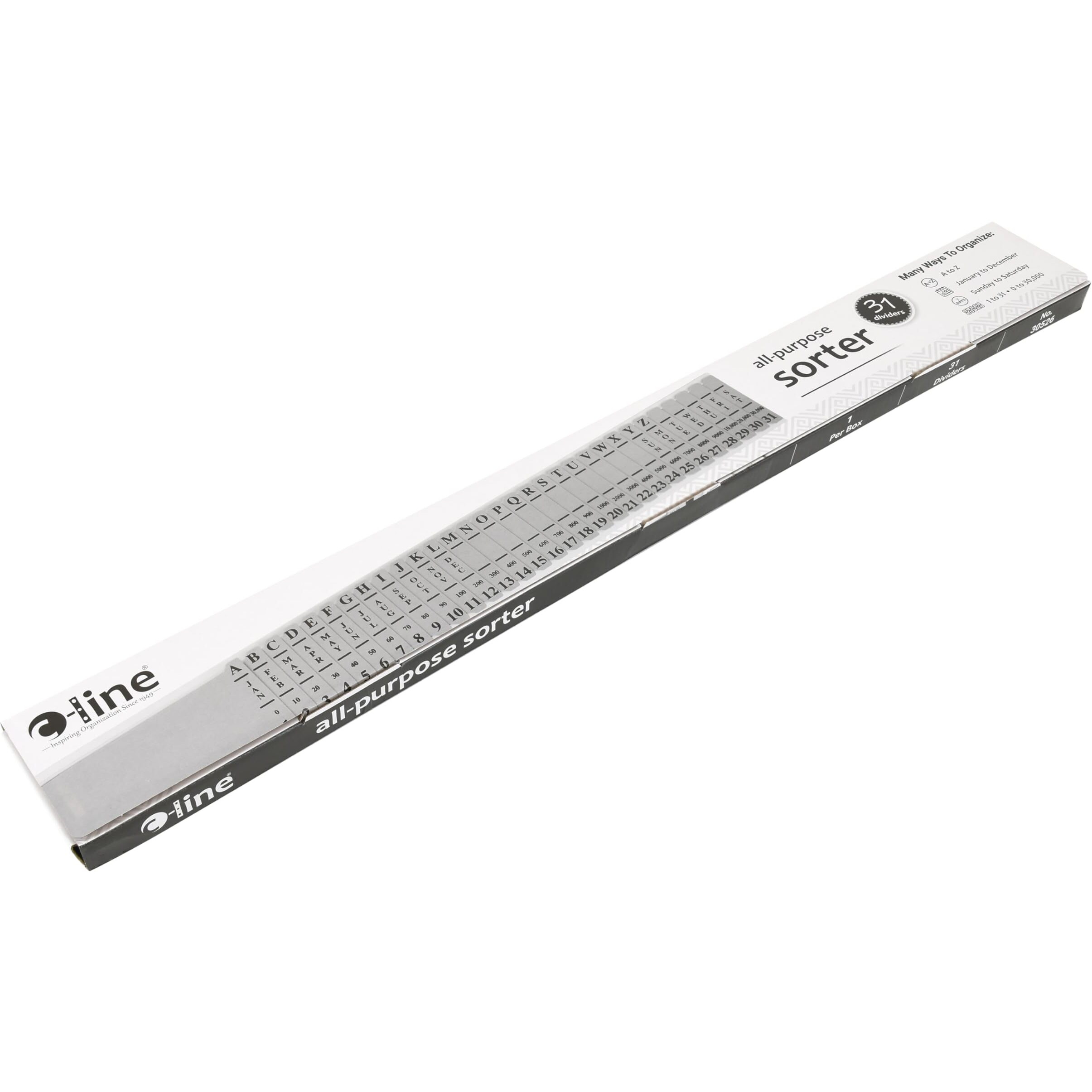 All-Purpose Document Sorter, 2-1/2 x 23-1/2, 1/EA, 30526