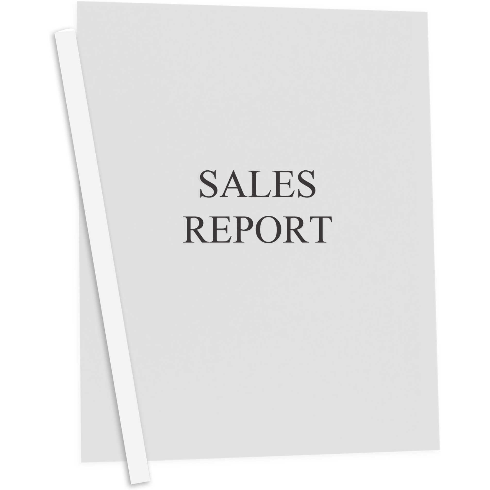 Vinyl Report Covers with Binding Bars, Clear, white binding bars, 11 x 8 1/2, 50/BX, 32557