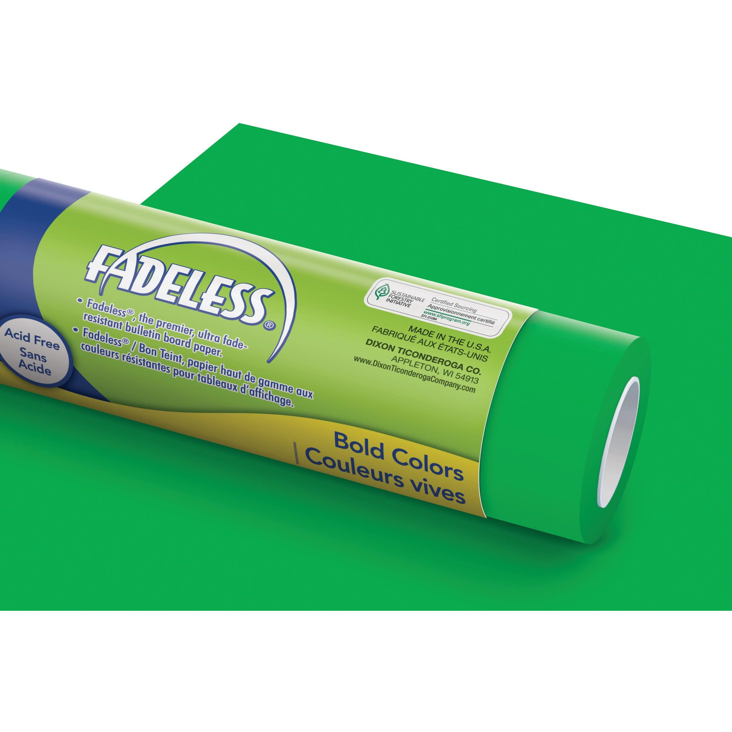 Pacon Fadeless Sulphite Acid-Free Art Paper Roll, 50 lb, 24 in X 60 ft, Apple Green