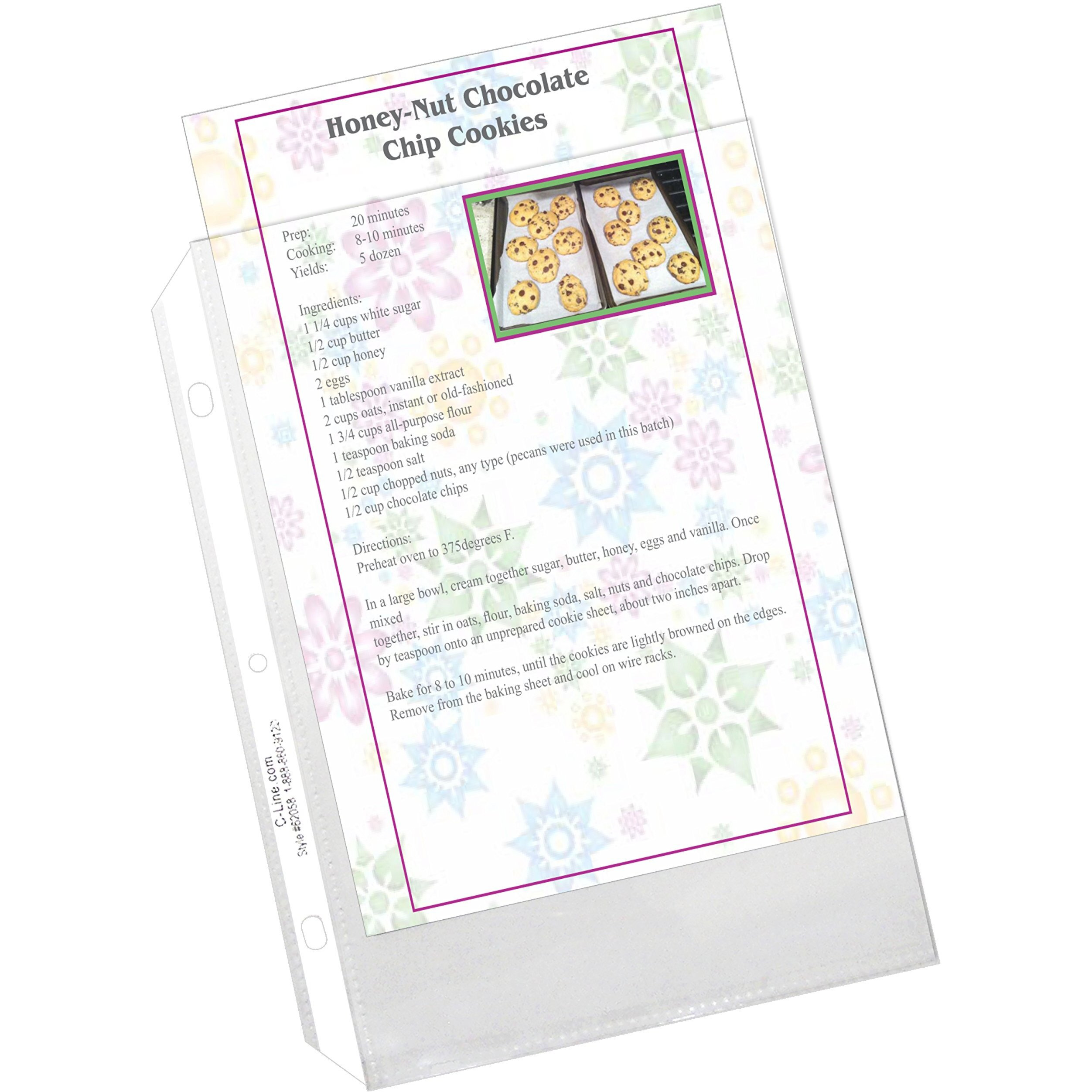 Heavyweight Polypropylene Sheet Protector, Mini clear, 8 1/2 x 5 1/2, 50/BX, 62058