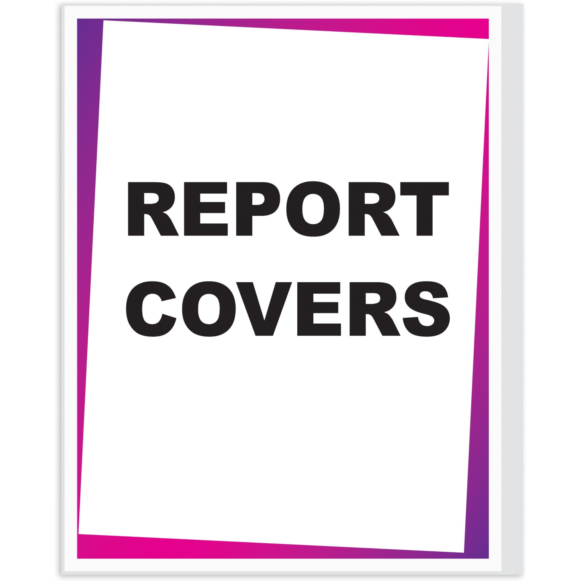 Report Covers Only, vinyl, clear, 11 x 8 1/2, 100/BX, 31357