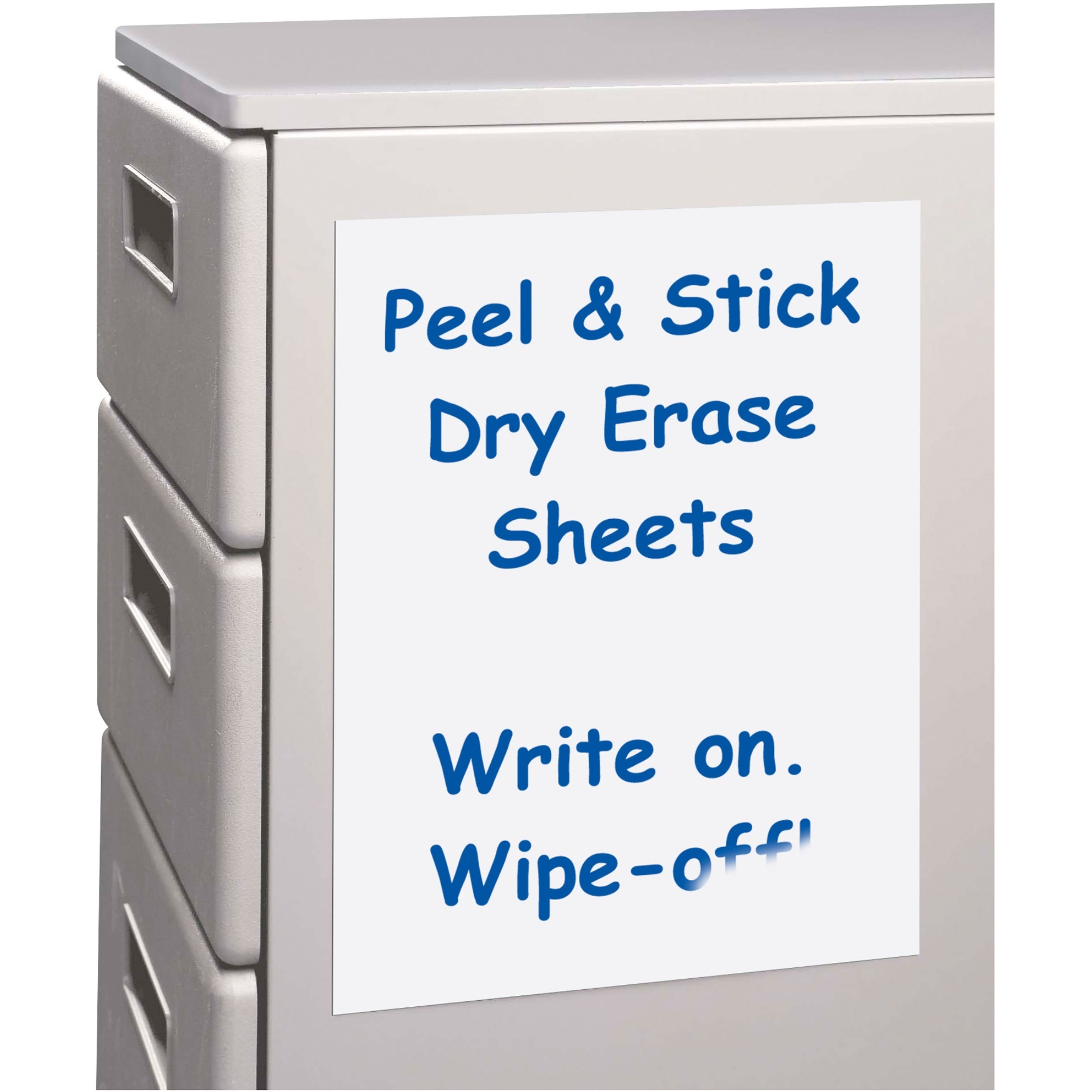 Peel & stick dry erase sheets, 11 X 8 1/2, 25/BX, 57911