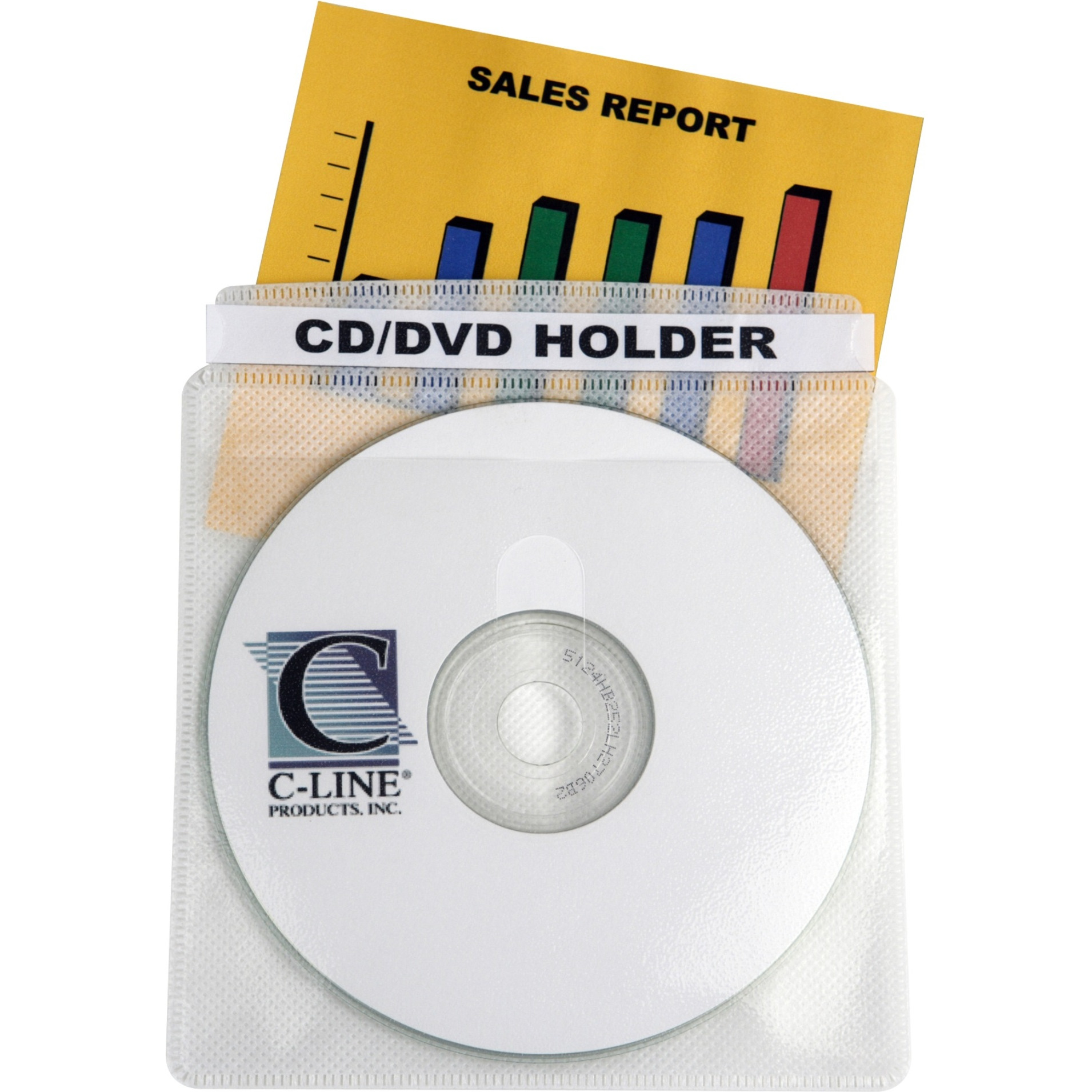 Deluxe Individual CD/DVD Holders, 50/BX, 61988