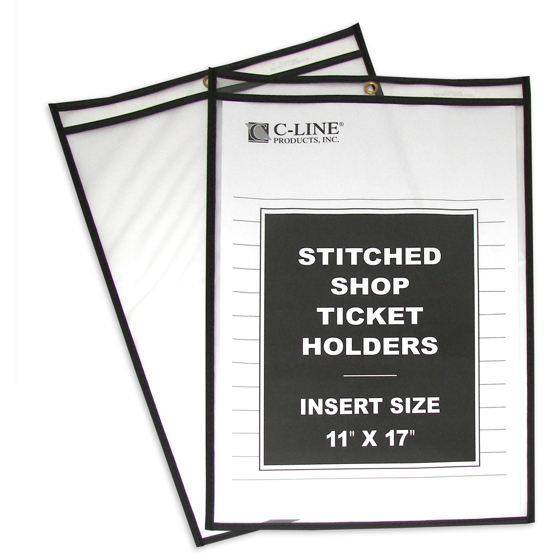 Shop Ticket Holders, Stitched, both sides clear, 11 x 17, 25/BX, 46117