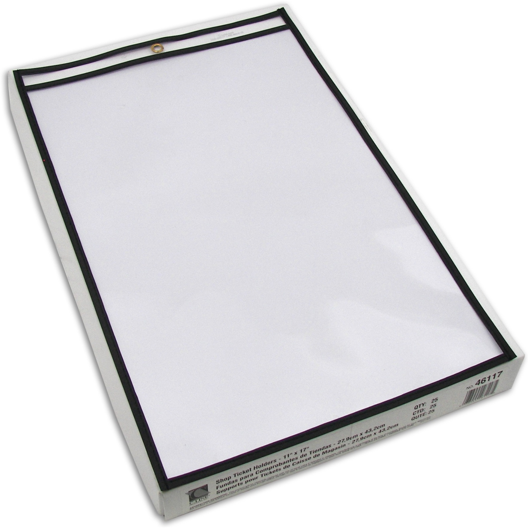 Shop Ticket Holders, Stitched, both sides clear, 11 x 17, 25/BX, 46117