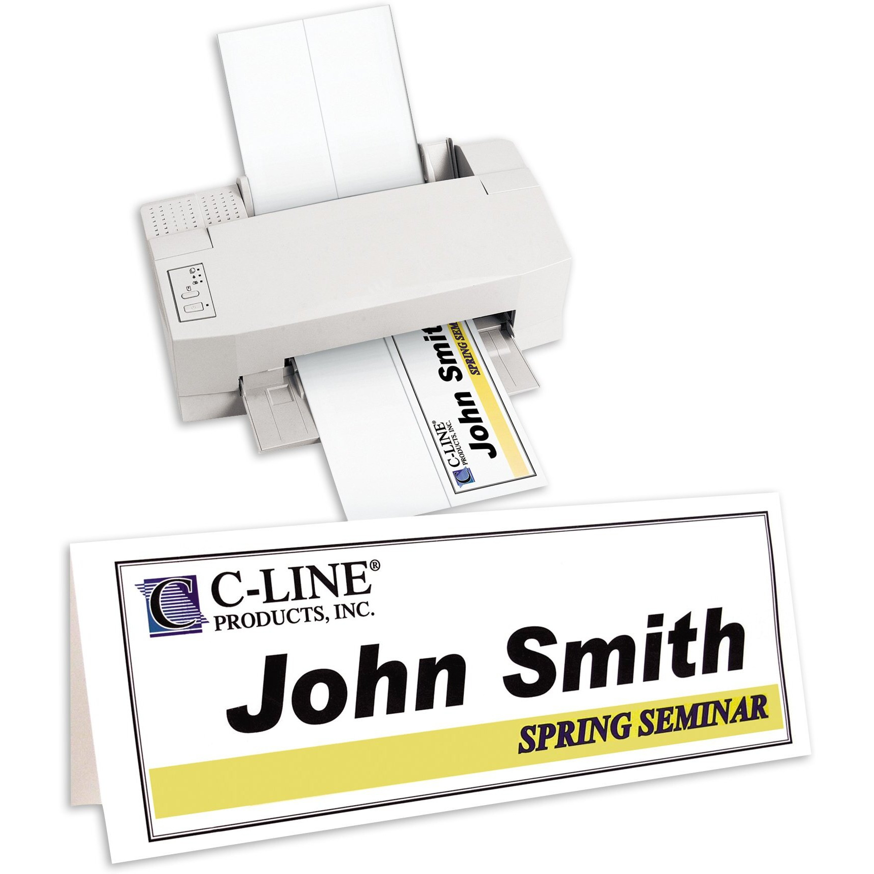 Inkjet/Laser Name Tent Inserts, scored, white, name tent cardstock, 8 1/2 x 11, 50/BX, 87517