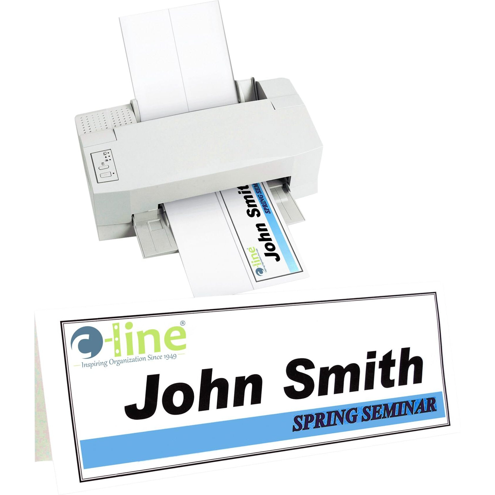 Inkjet/Laser Name Tent Inserts, scored, white, name tent cardstock, 8 1/2 x 11, 50/BX, 87517