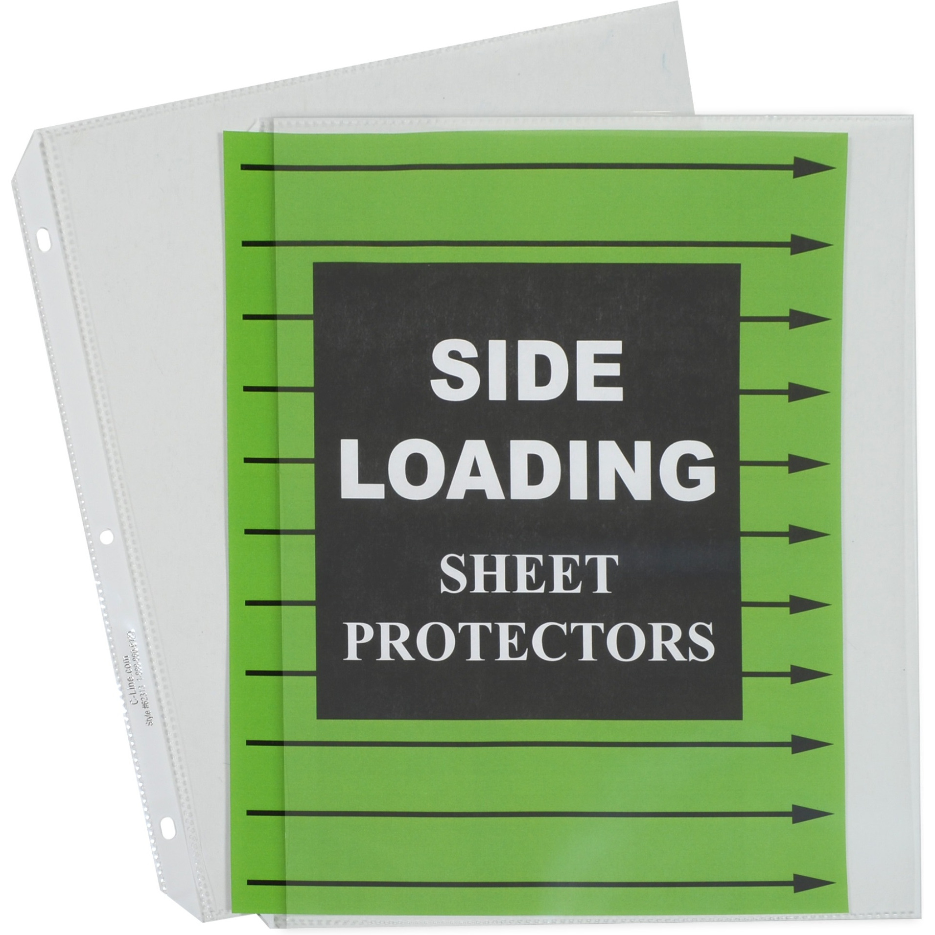 Side Loading Polypropylene Sheet Protector, clear, 11 x 8 1/2, 50/BX, 62313