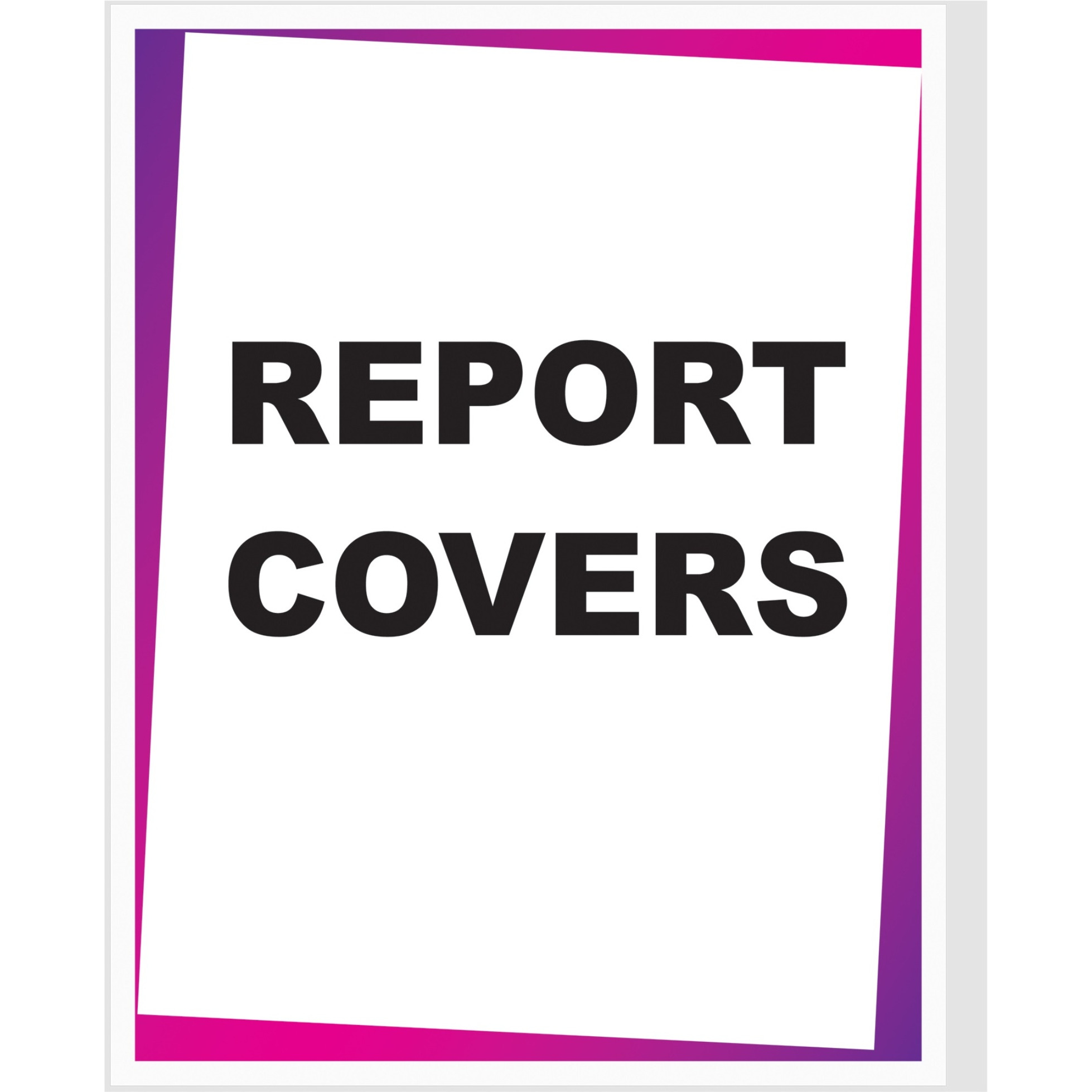 Report Covers Only, Economy Vinyl, Clear, 11 x 8 1/2, 100/BX, 31347