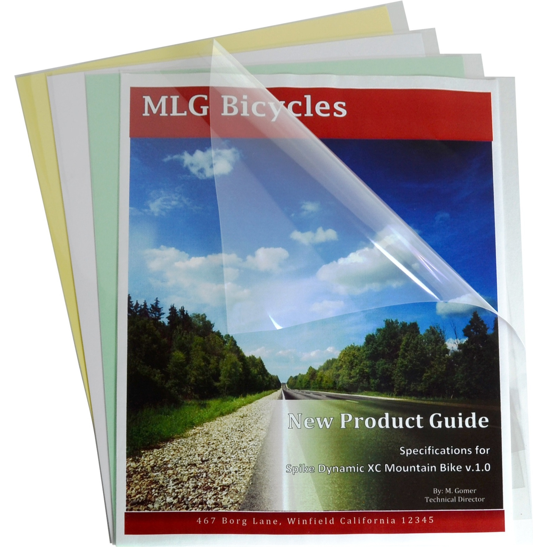 Report Covers Only, Economy Vinyl, Clear, 11 x 8 1/2, 100/BX, 31347