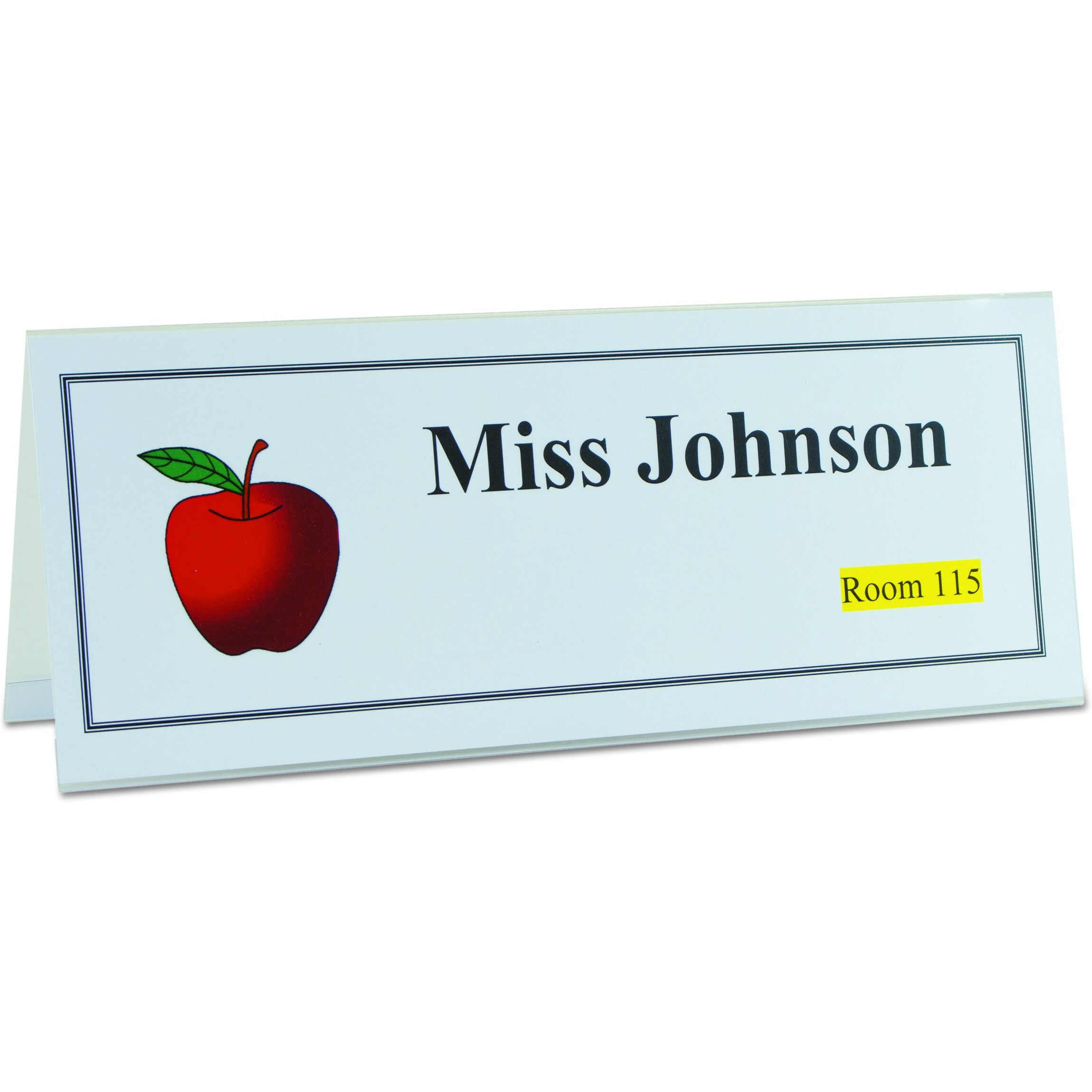 Large Rigid Heavyweight Plastic Name Tent Holder, 4 1/4 x 11, 25/BX, 87507