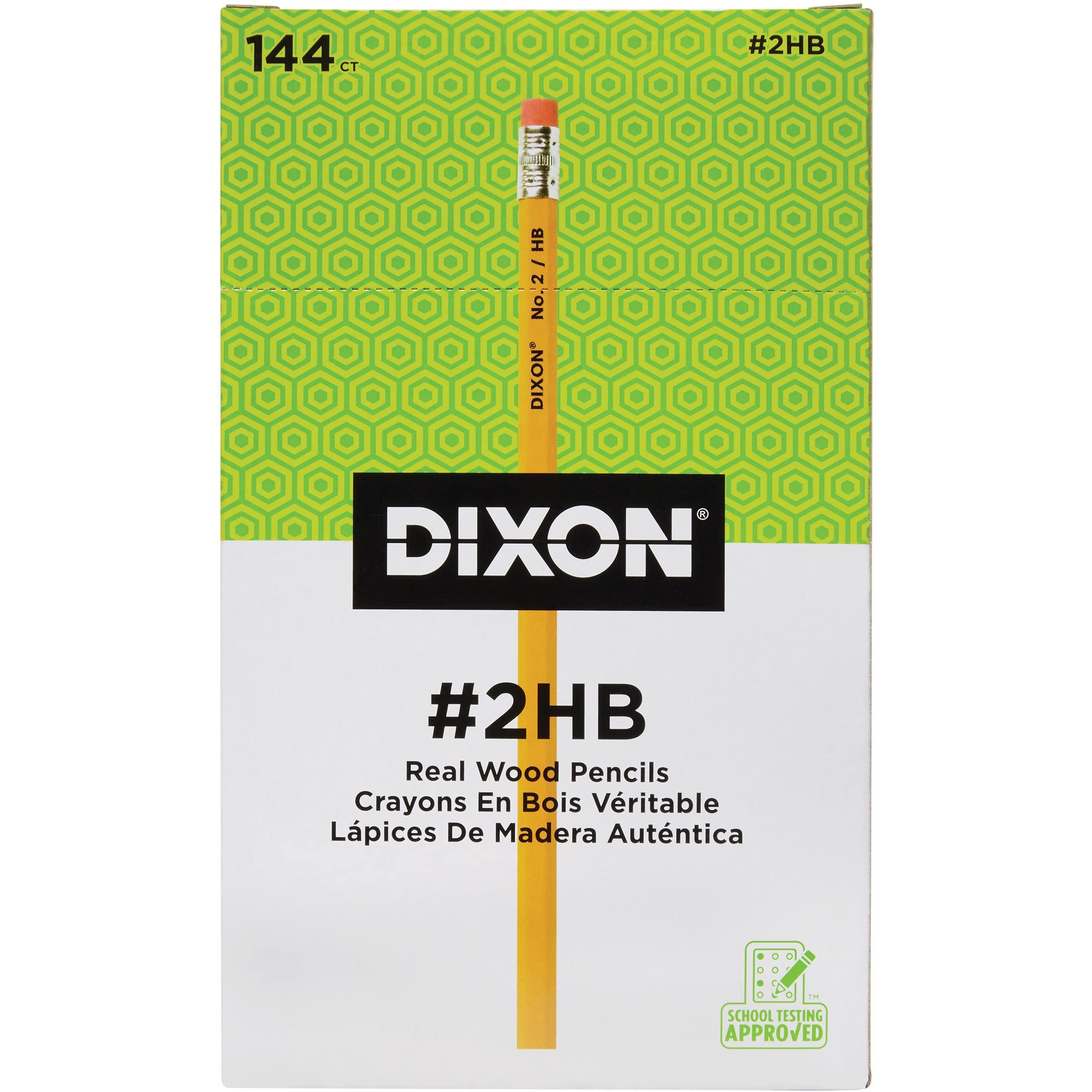 DIXON NO 2 PENCILS YELLOW 144BX