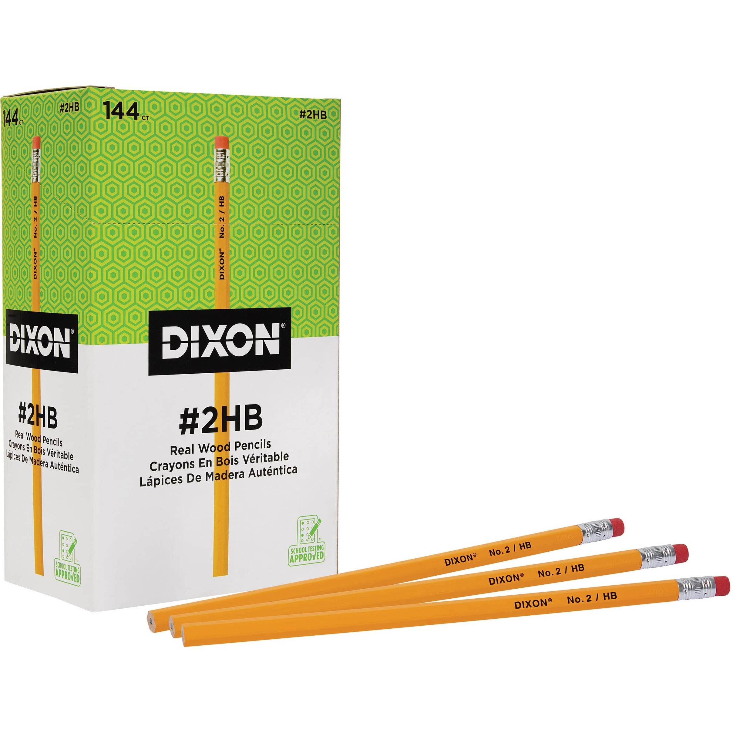 DIXON NO 2 PENCILS YELLOW 144BX