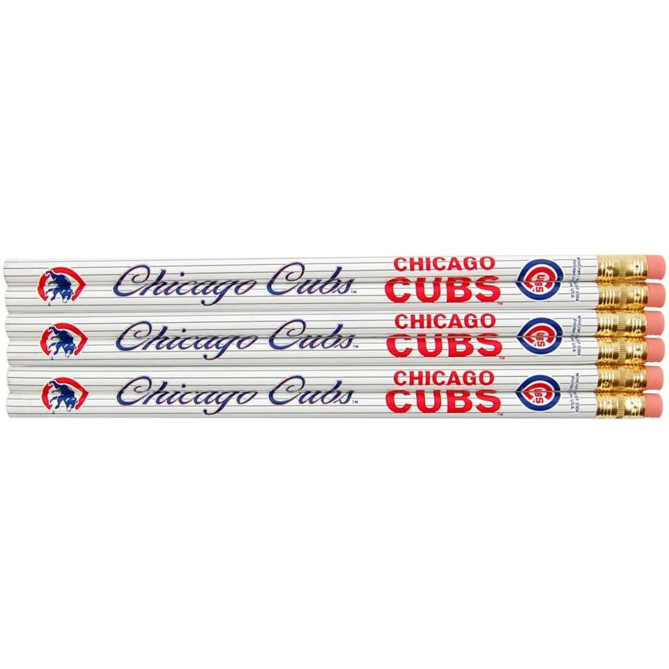 Chicago Cubs Pencil 6 Pack
