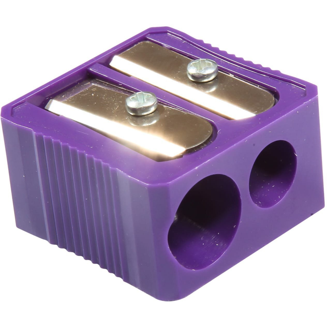 DUAL HOLE PLASTIC PENCIL SHARPENER