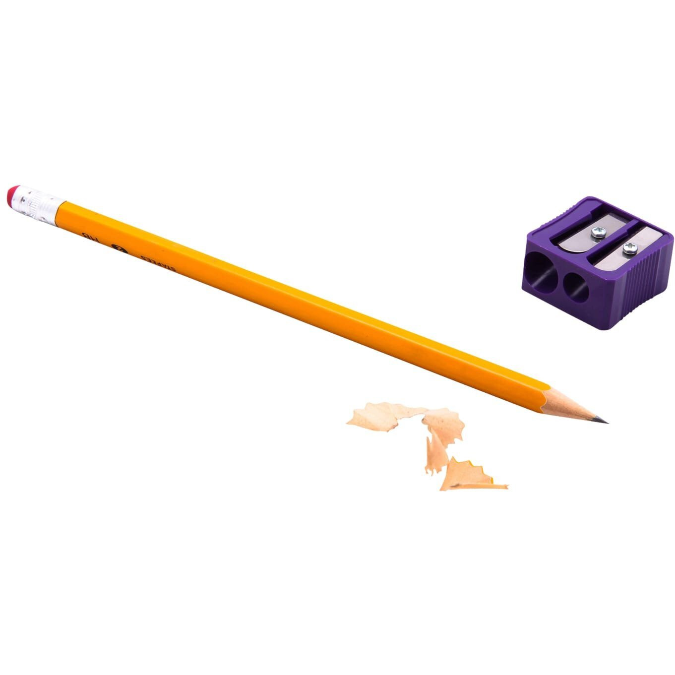 DUAL HOLE PLASTIC PENCIL SHARPENER
