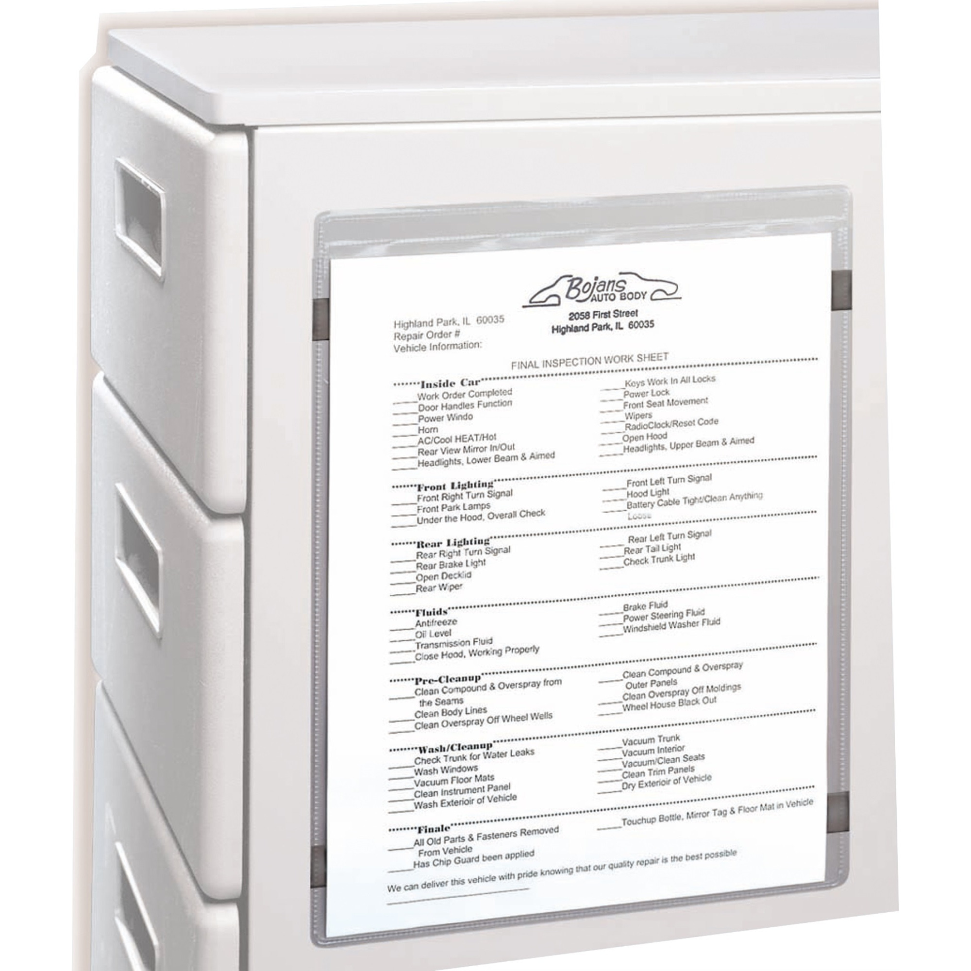 Magnetic Shop Ticket Holder, 9 x 12, 15/BX, 83912