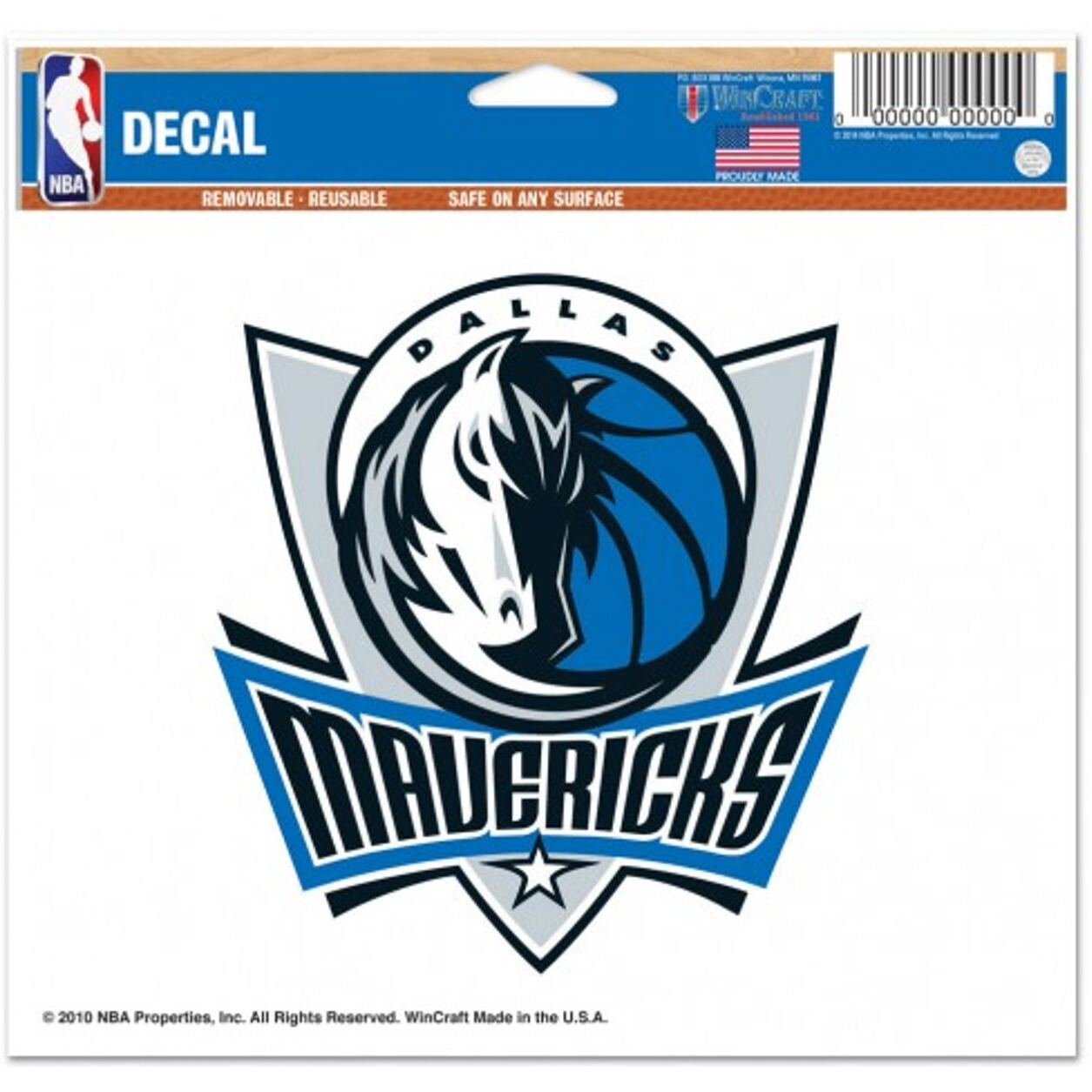 Dallas Mavericks Decal 5x6 Color