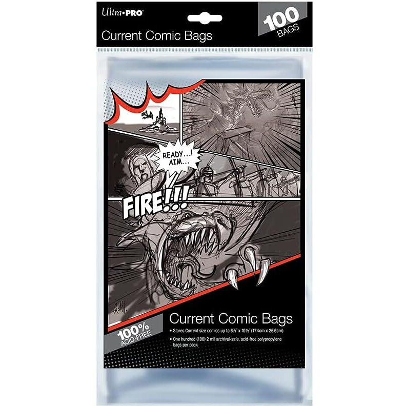 Comic Bags - Current Size (100 per pack)