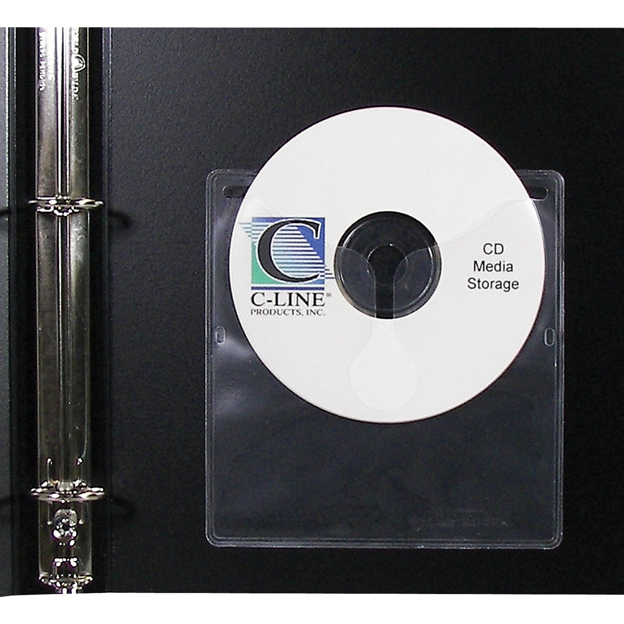 Self-Adhesive CD Holder, 5 1/3 x 5 2/3, 10/PK (Set of 5 PK)