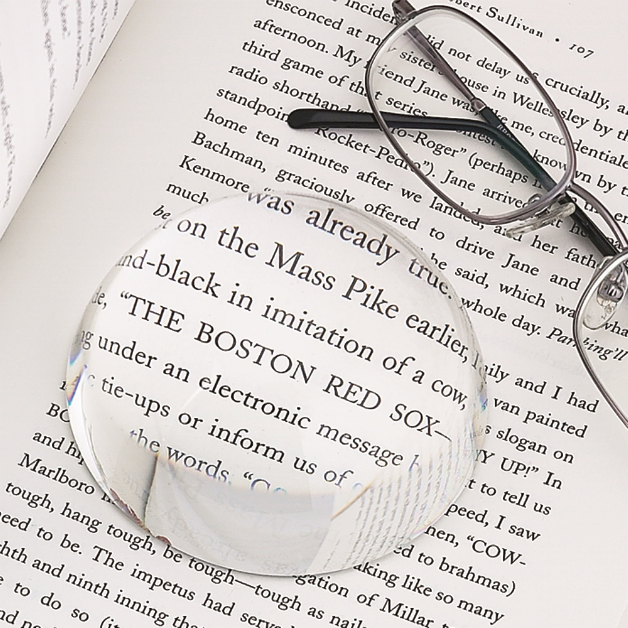 Dome Paperweight, Optic Glass 3" Dia