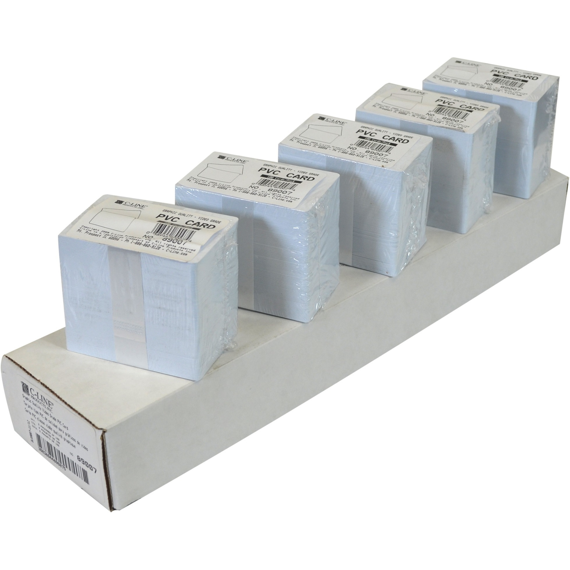 Graphics Quality Video Grade PVC Card, 100/PK, 89007
