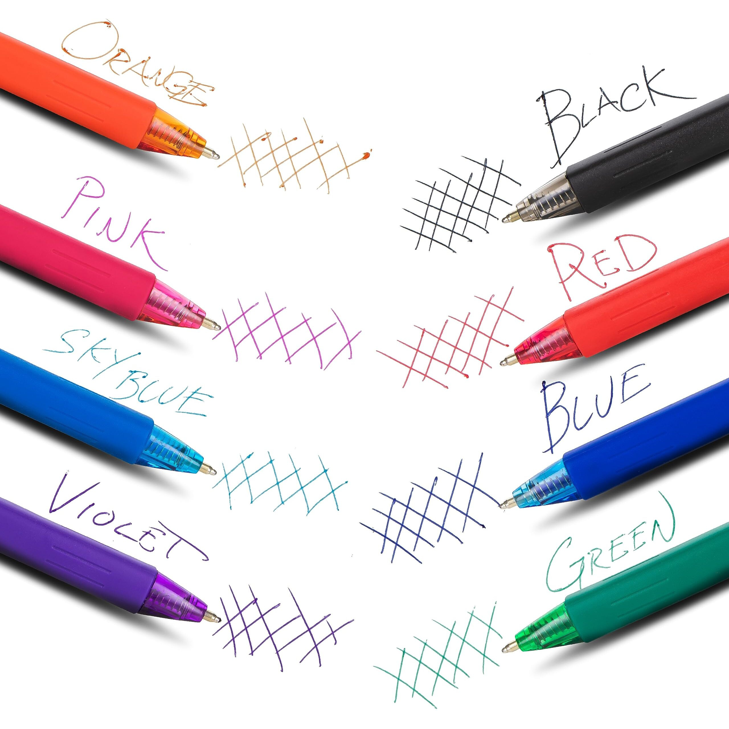 PENTEL 8PK WOW RETRACTABLE BALL