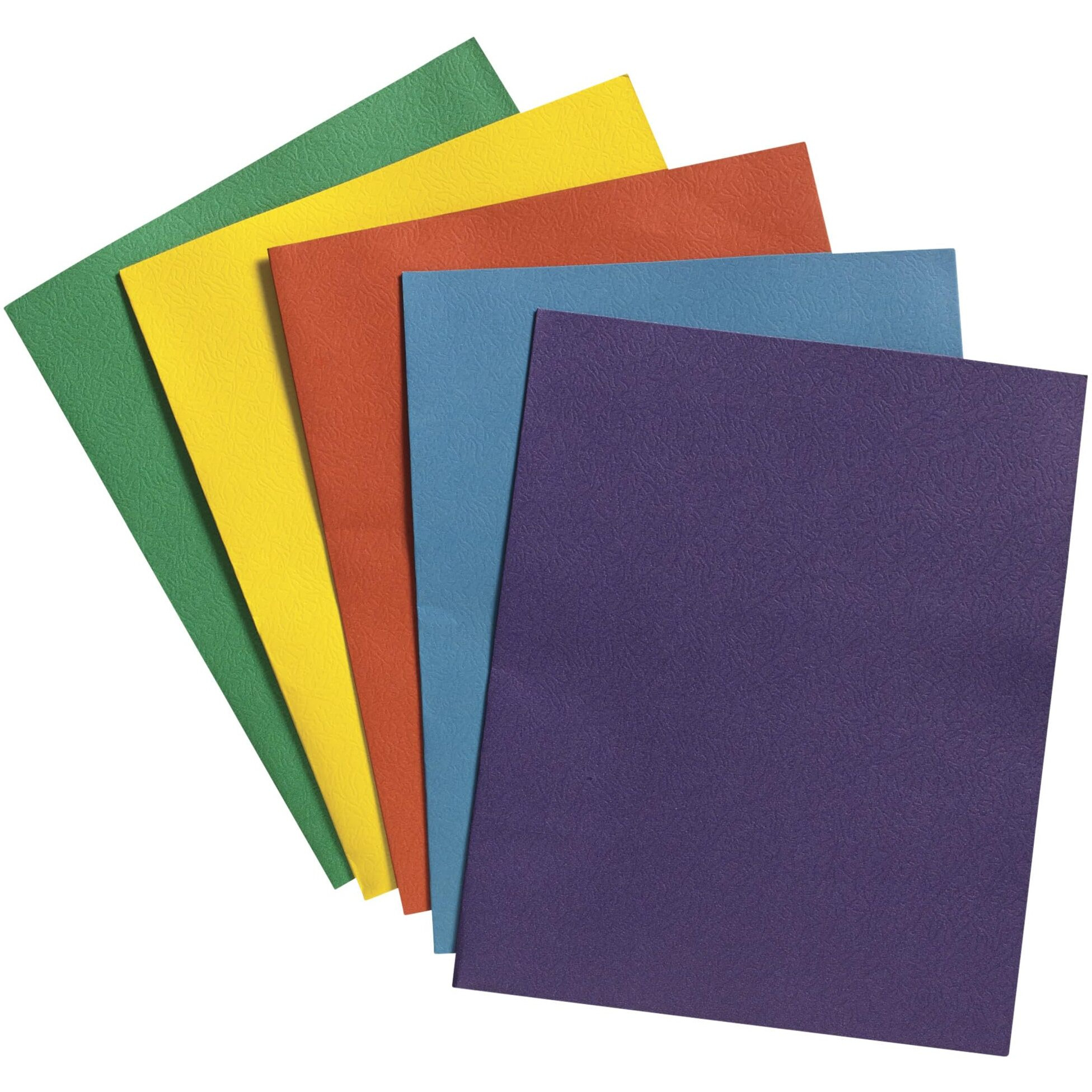 School Smart 2-Pocket Folders, Assorted Colors, Pack of 25