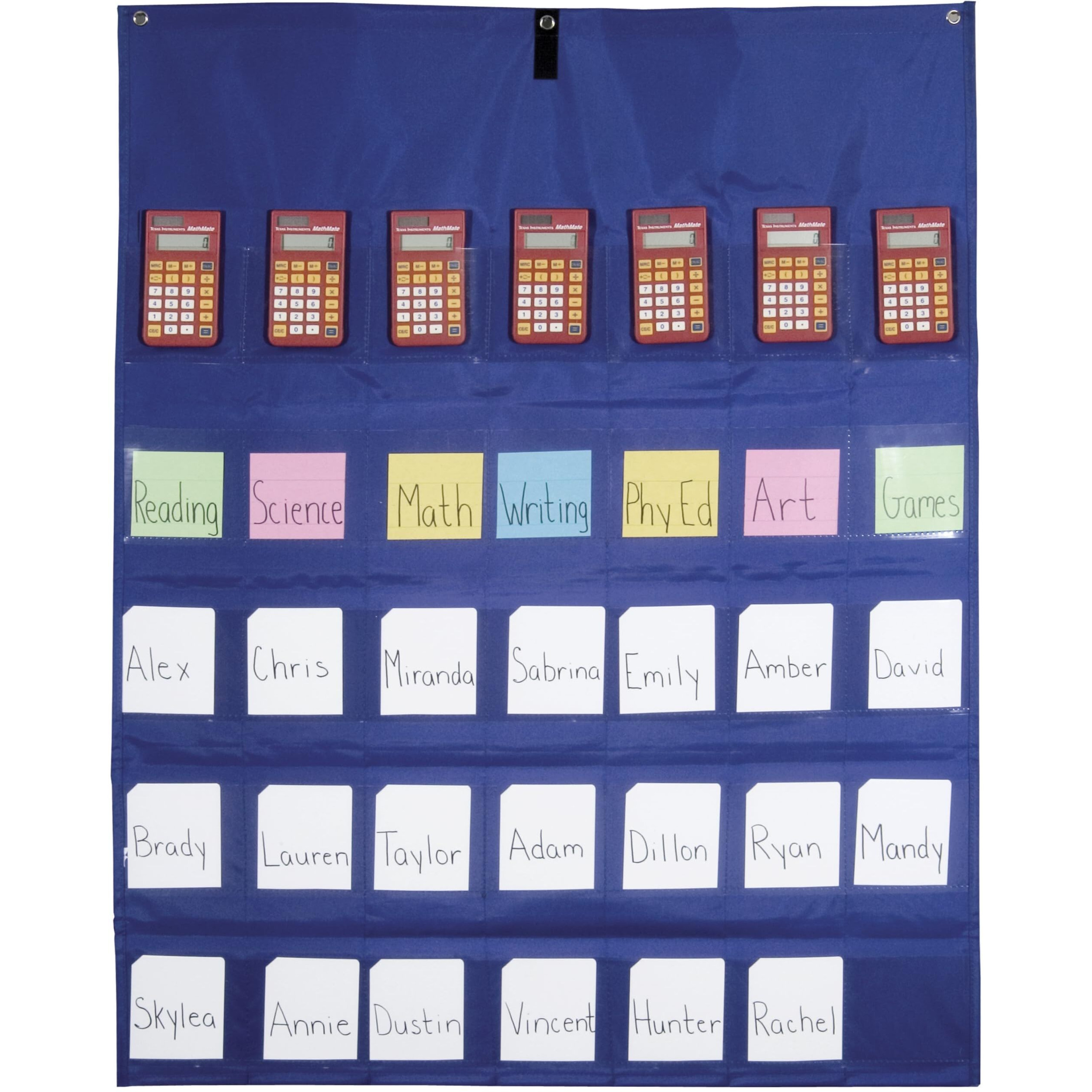 School Smart Calculator-Multi-Use Pocket Chart, 35 Pockets, 30 x 38 Inches