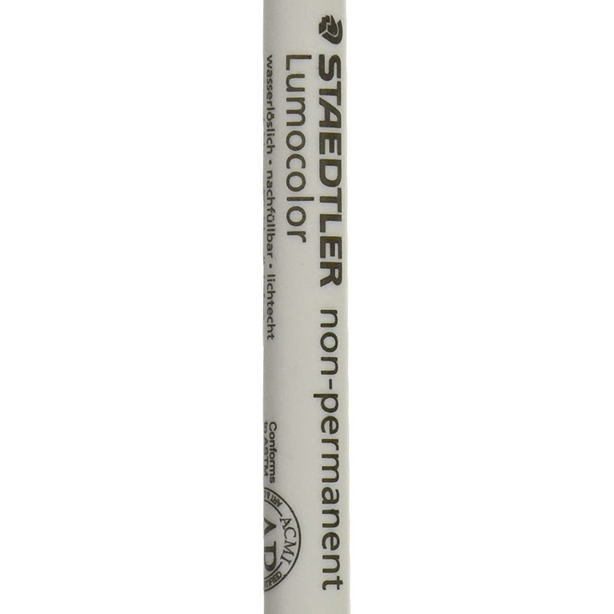 Staedtler Lumocolor Fine Point Waterbased Marker - Fine Marker Point - Black Water Based Ink - Black Polypropylene Barrel - 10 / Box